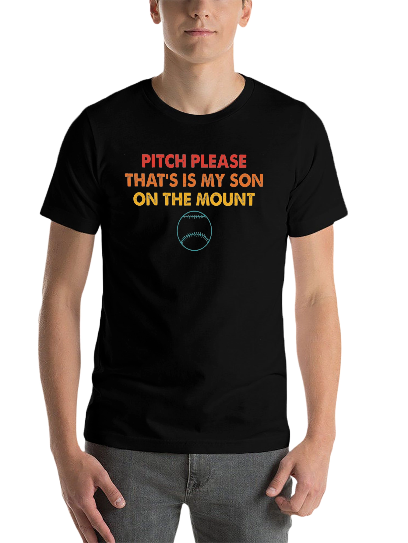 Black Pitch Please That's My Son T-Shirt view 7