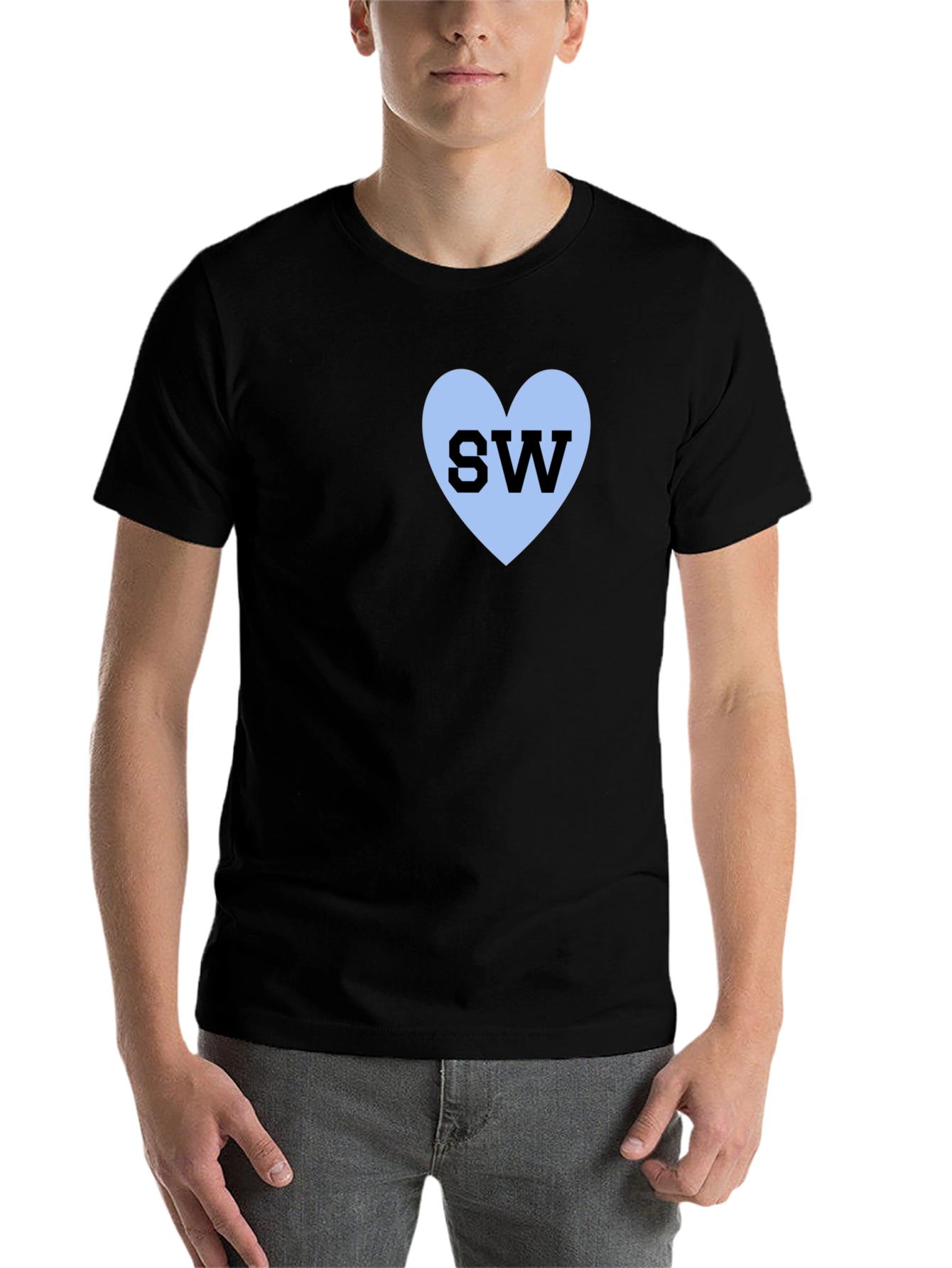 Black Black SW Heart T-Shirt view 7
