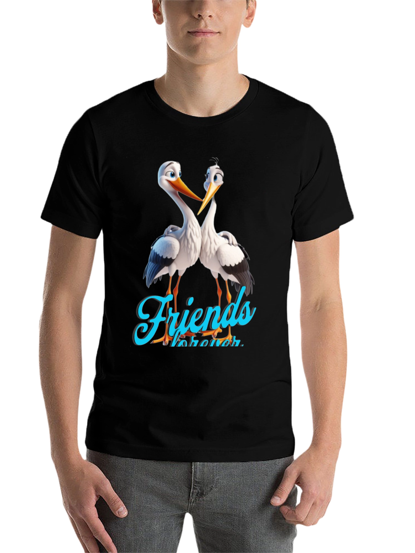 Black Stork Friends Forever Graphic Tee view 7