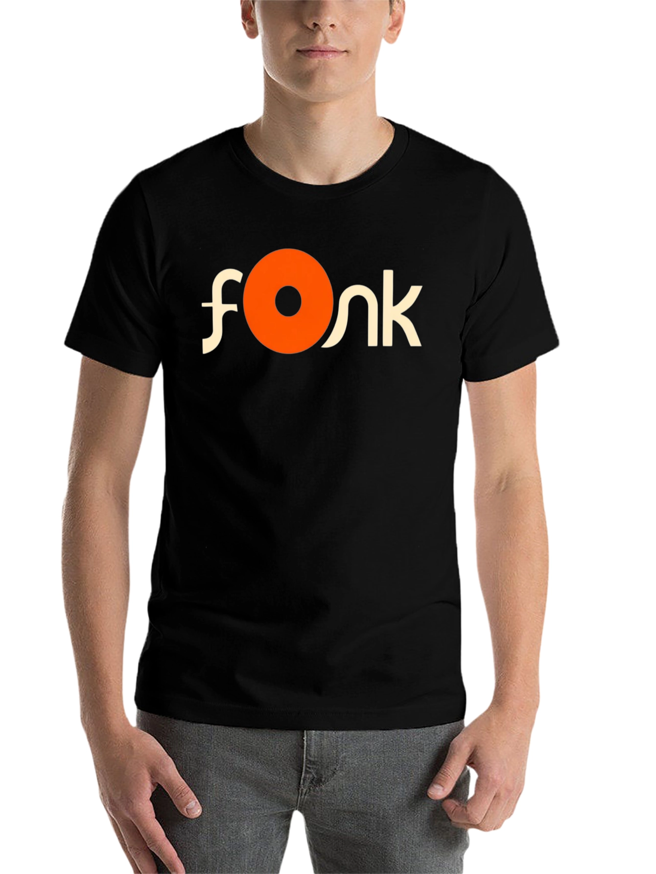Black Fonky T-Shirt - Retro Style Graphic Tee view 7