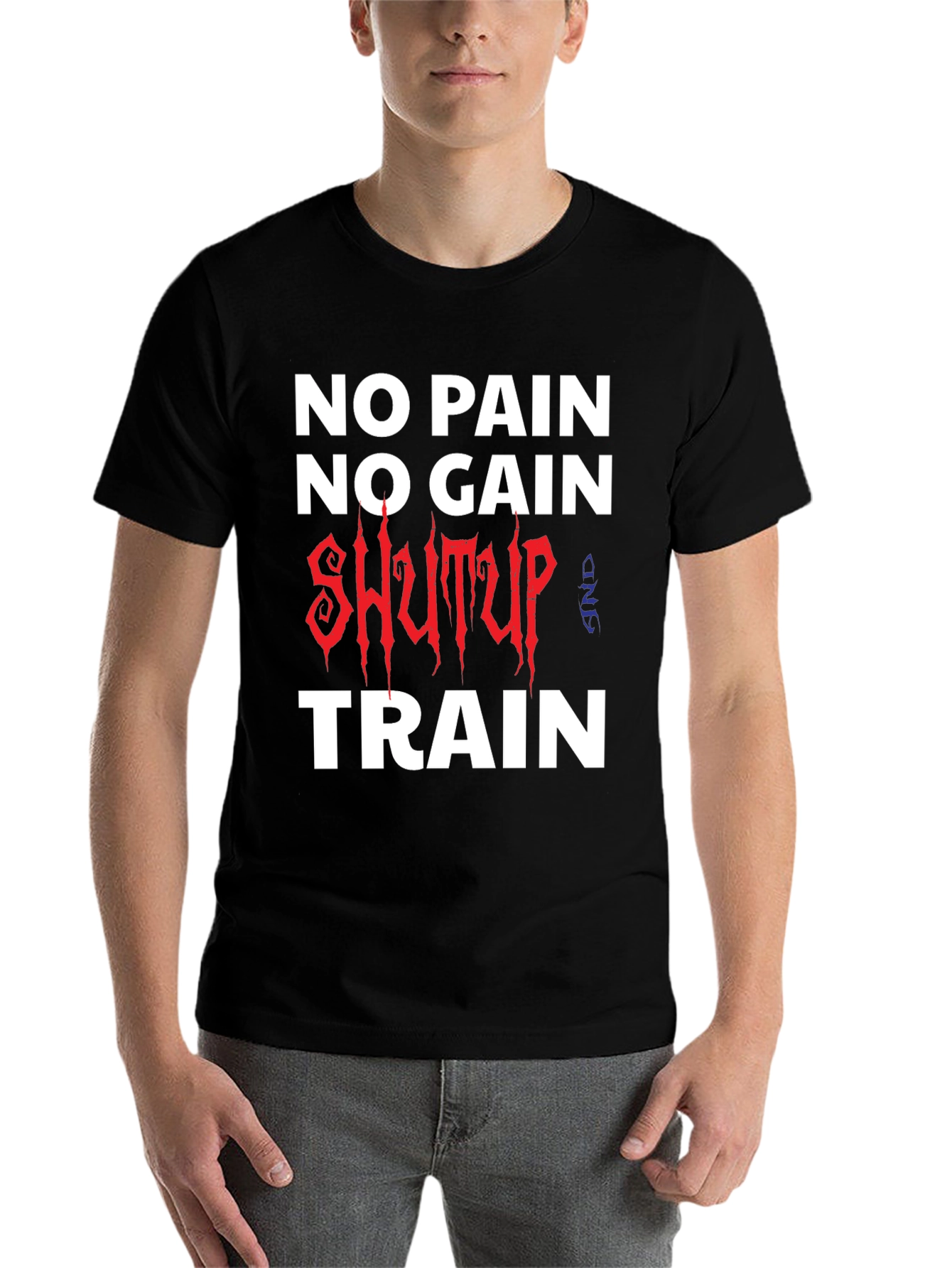 Black No Pain No Gain T-Shirt Workout Motivation view 7
