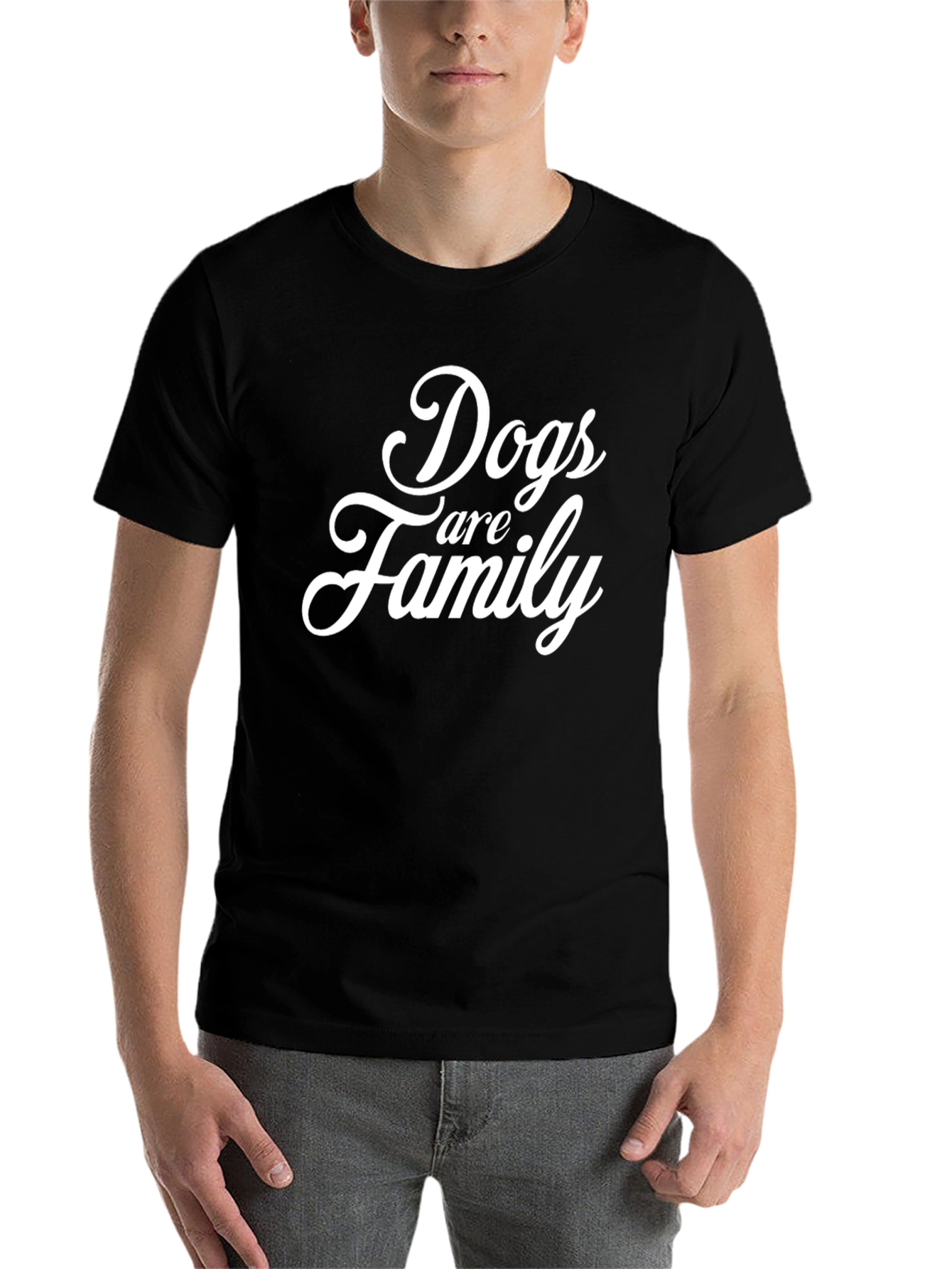 Black Dogs Are Family T-Shirt view 7