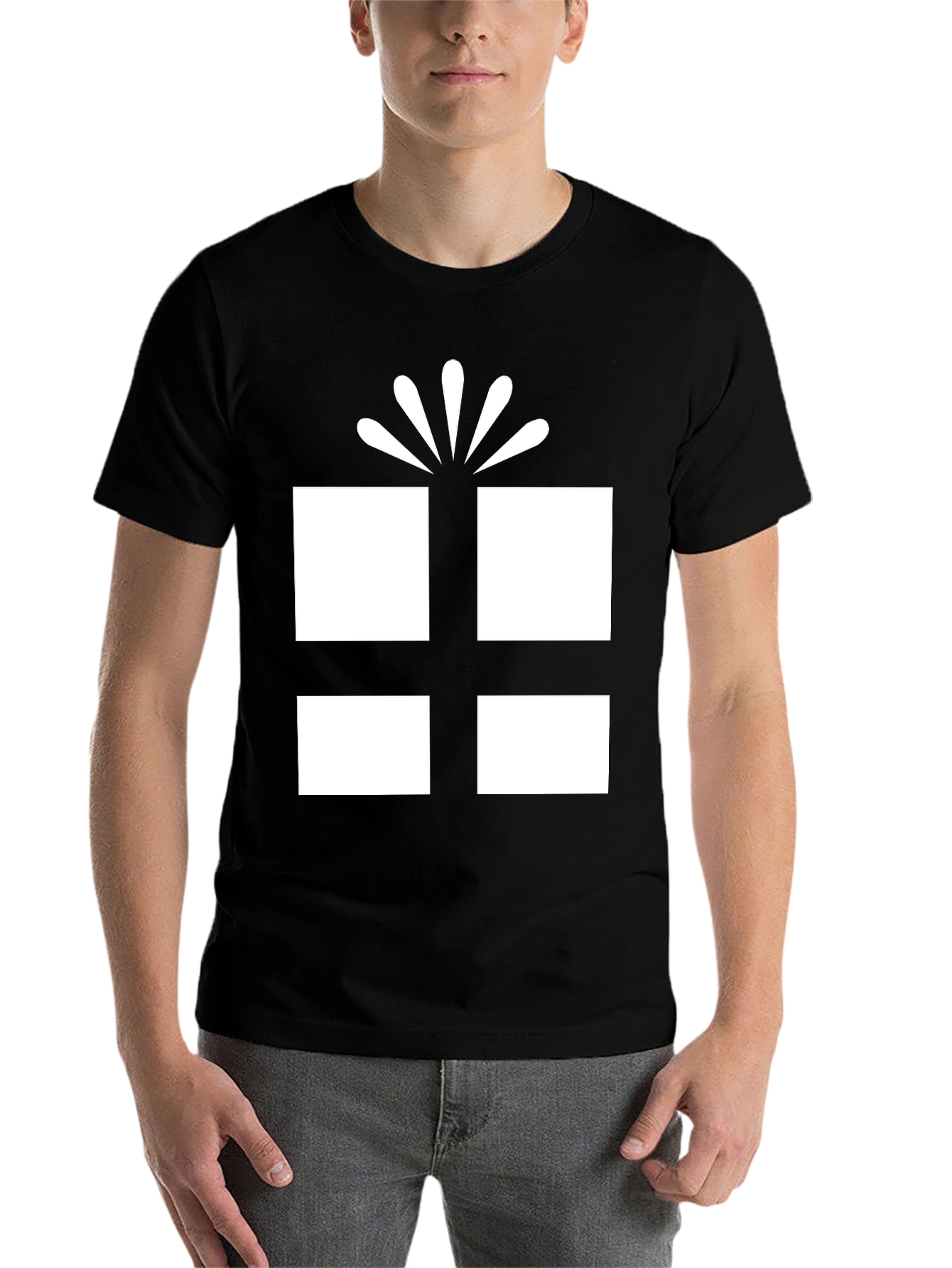 Black Gift Box Graphic Tee - Stylish Unisex T-Shirt view 7