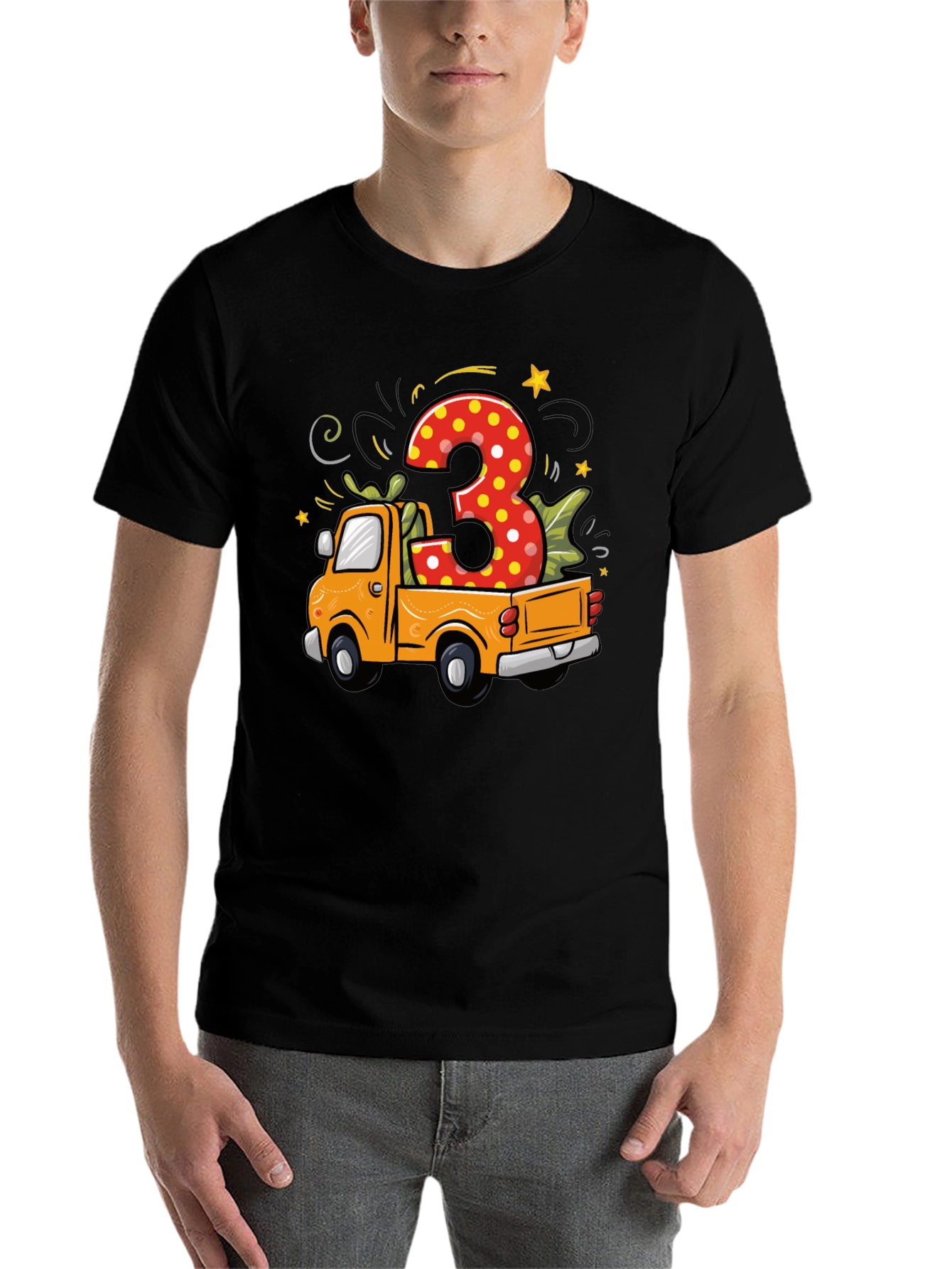 3rd Birthday Truck T-Shirt - 7