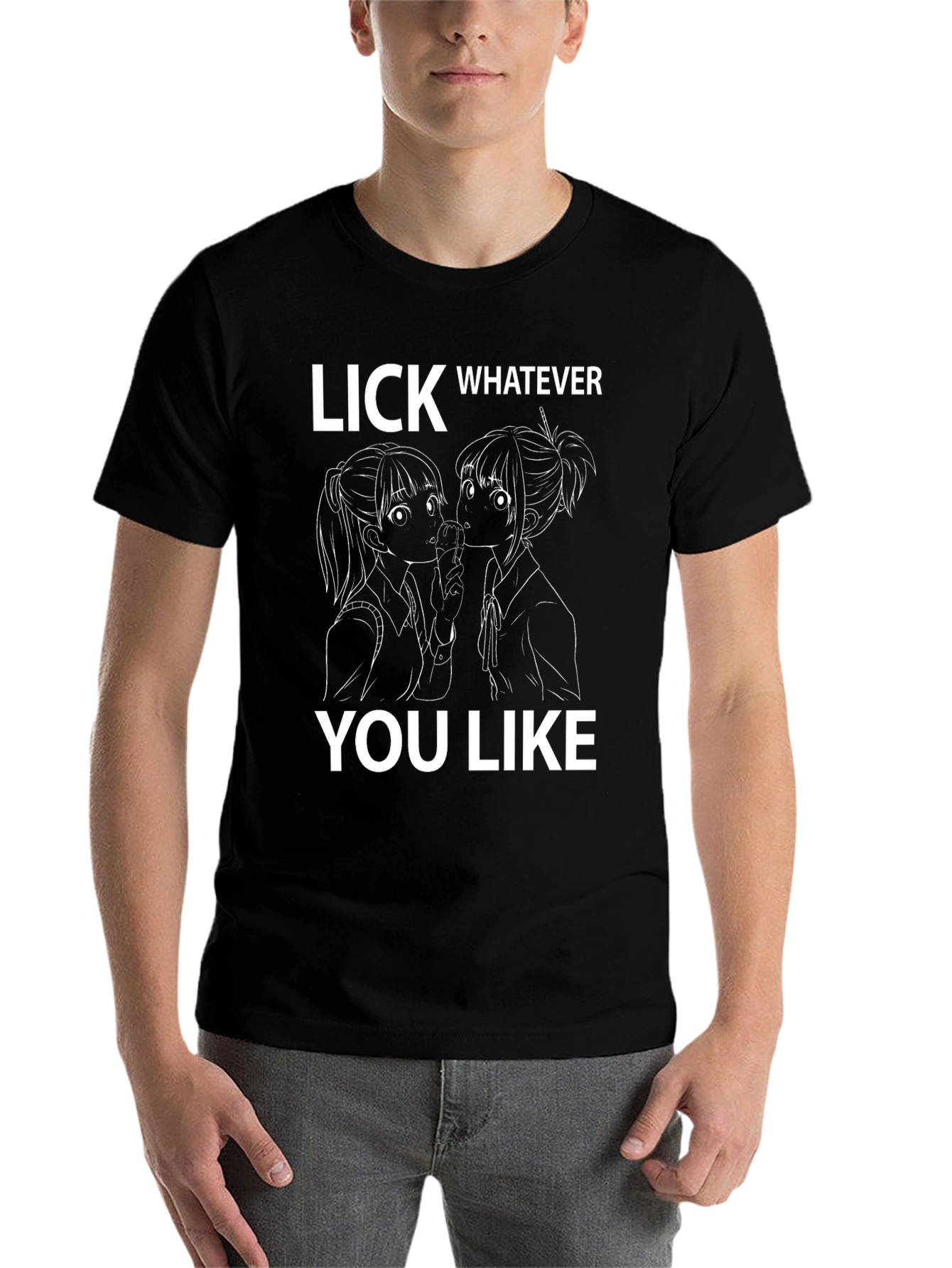 Black Lick Whatever You Like Graphic T-Shirt view 7