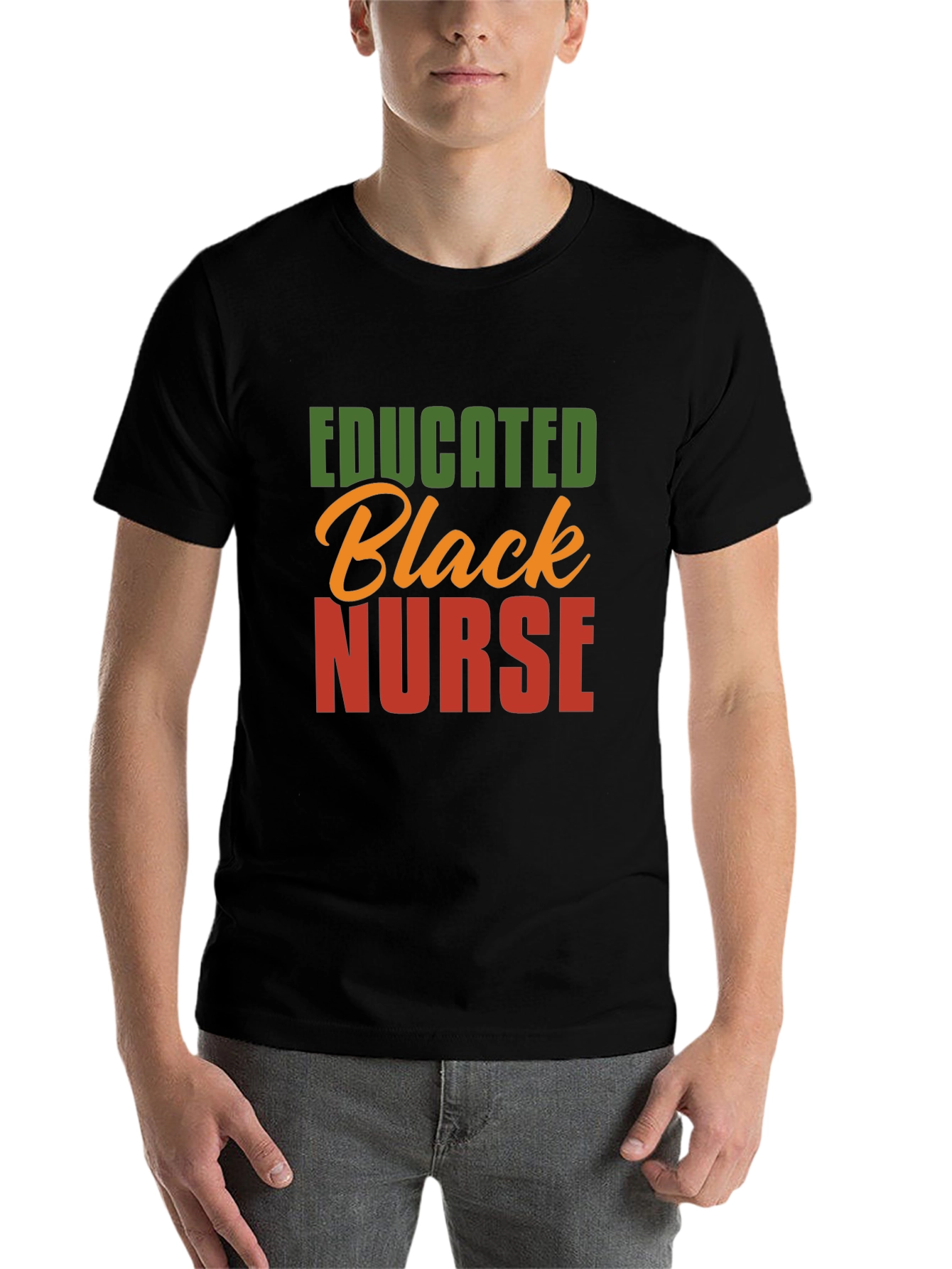 Black Educated Black Nurse T-Shirt - Premium Quality view 7