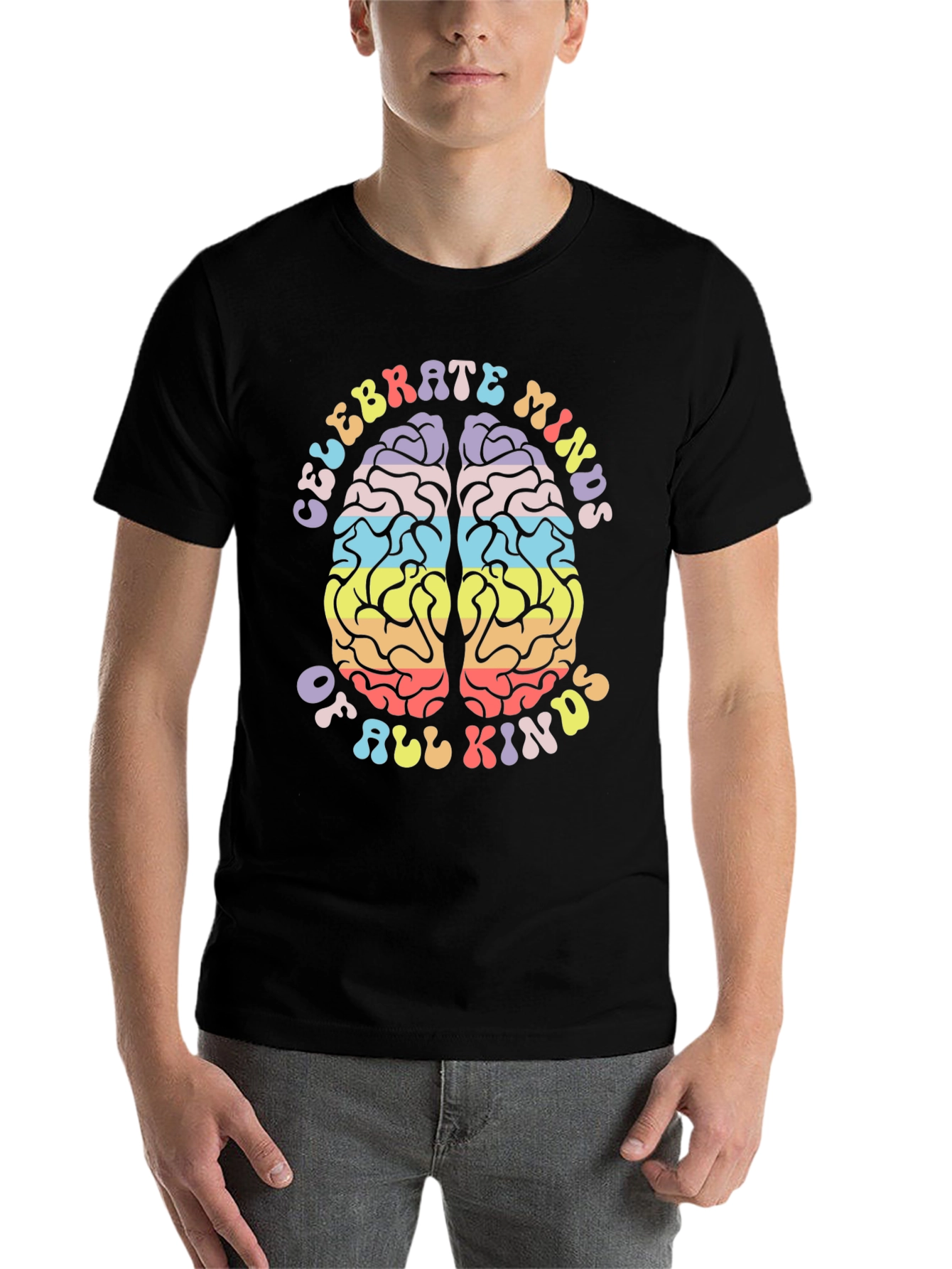 Black Celebrate Minds of All Kinds Graphic Tee view 7