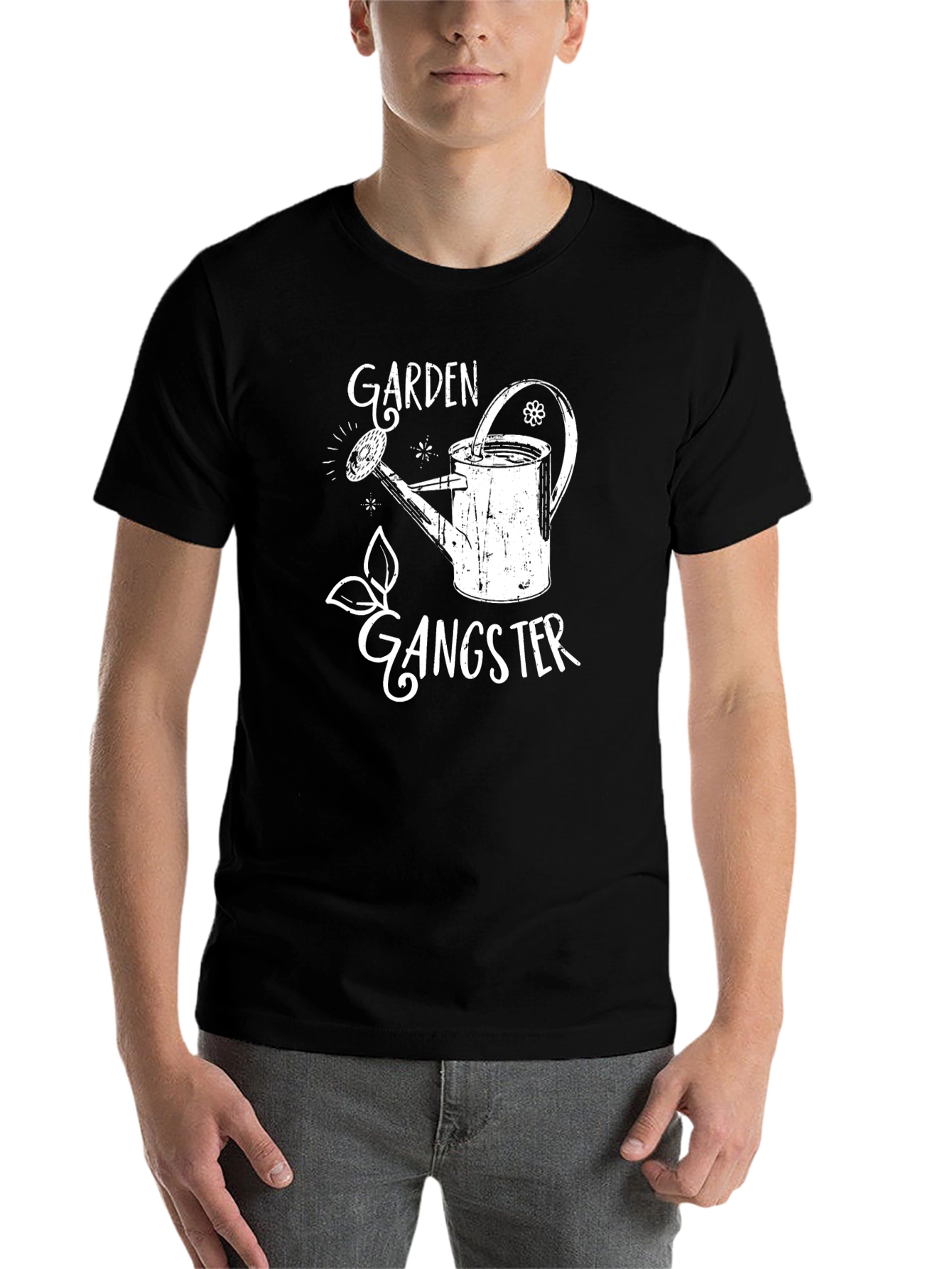 Black Garden Gangster Graphic T-Shirt view 7