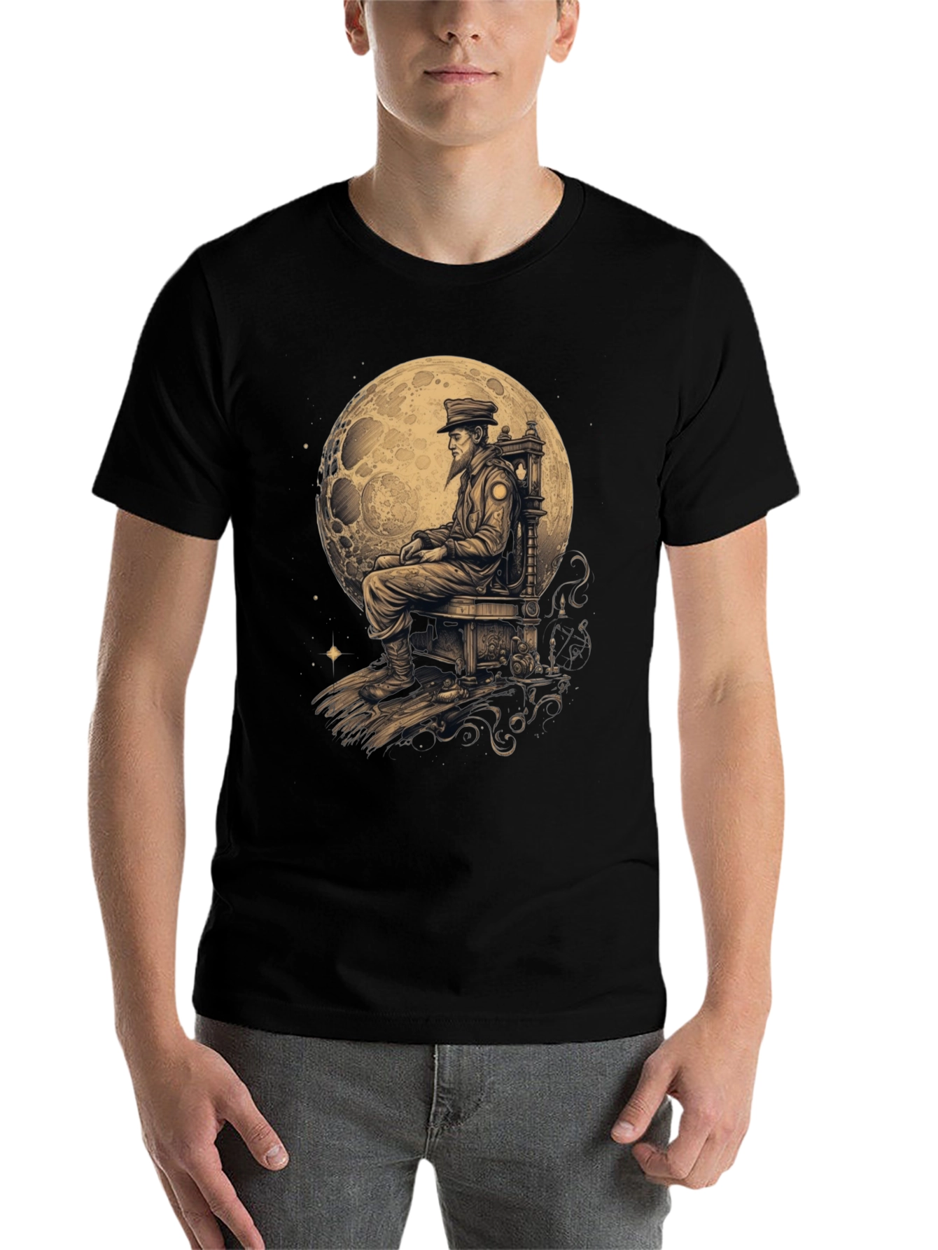 Black Moon Captain Graphic T-Shirt view 7