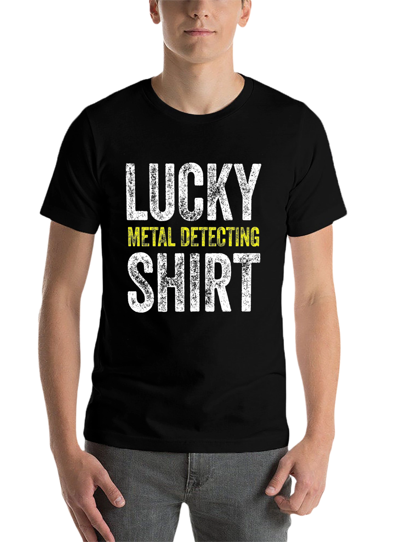 Black Lucky Metal Detecting Shirt view 7