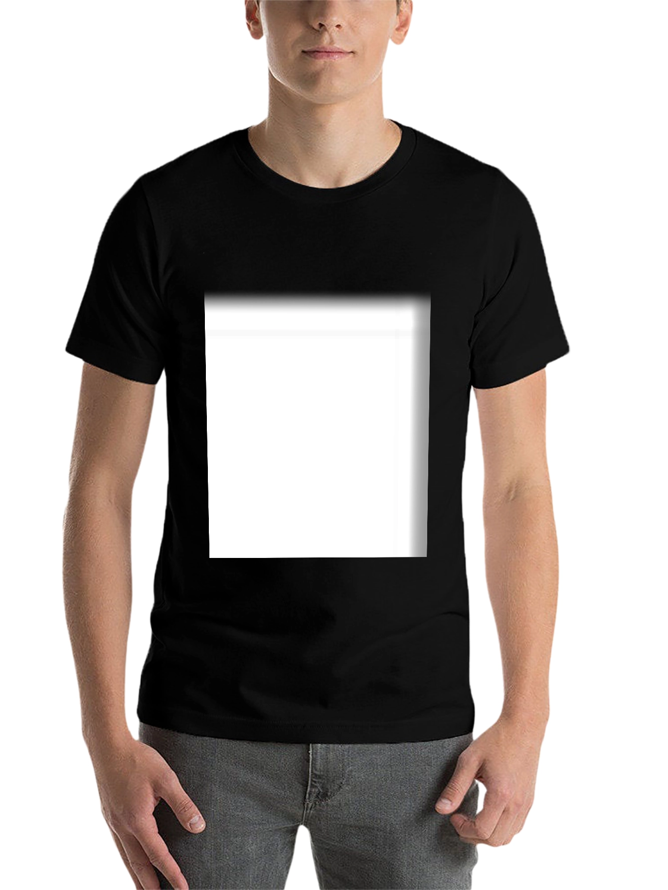 Black Classic Black Crew Neck T-Shirt view 7
