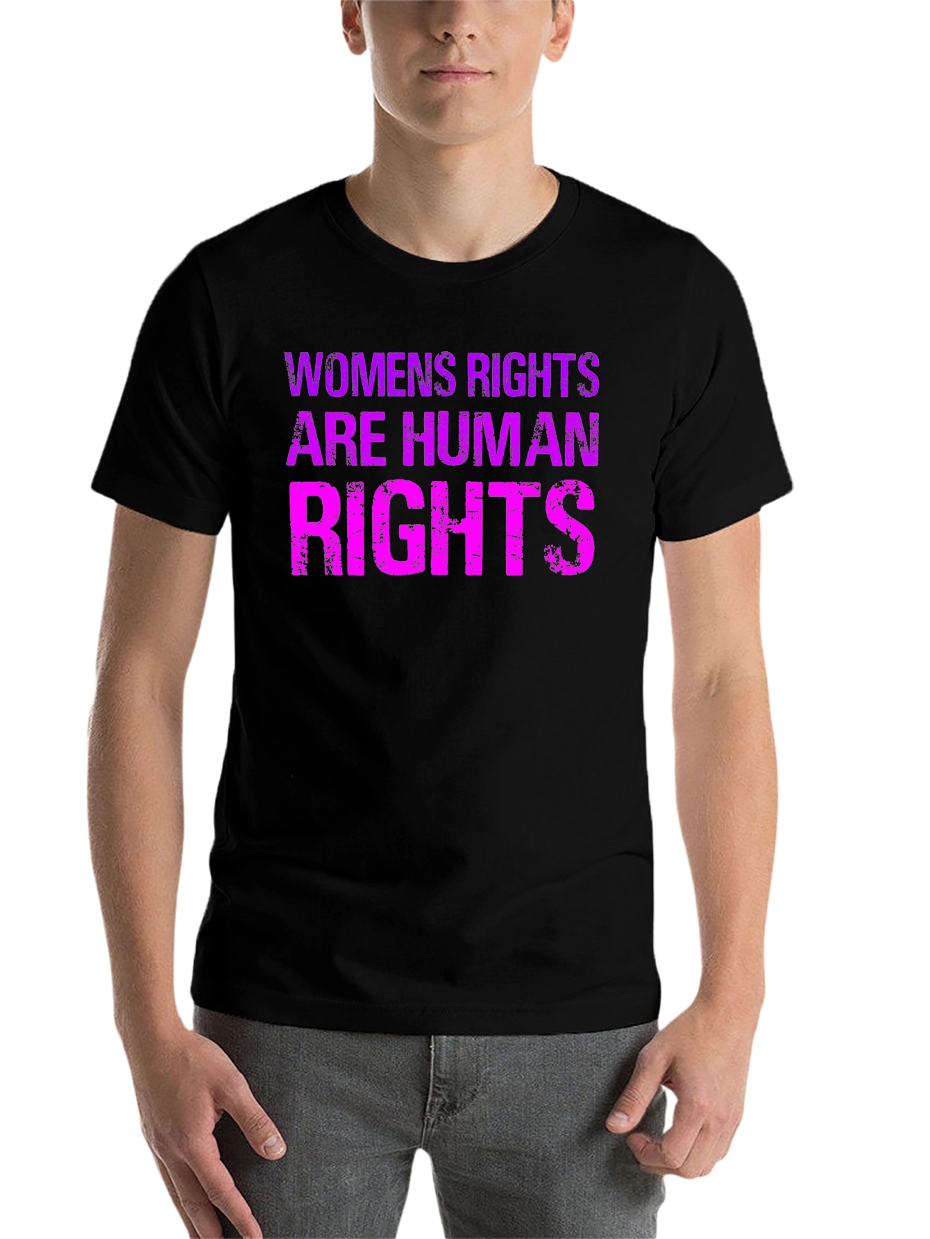 Black Women's Rights Are Human Rights Graphic Tee view 7