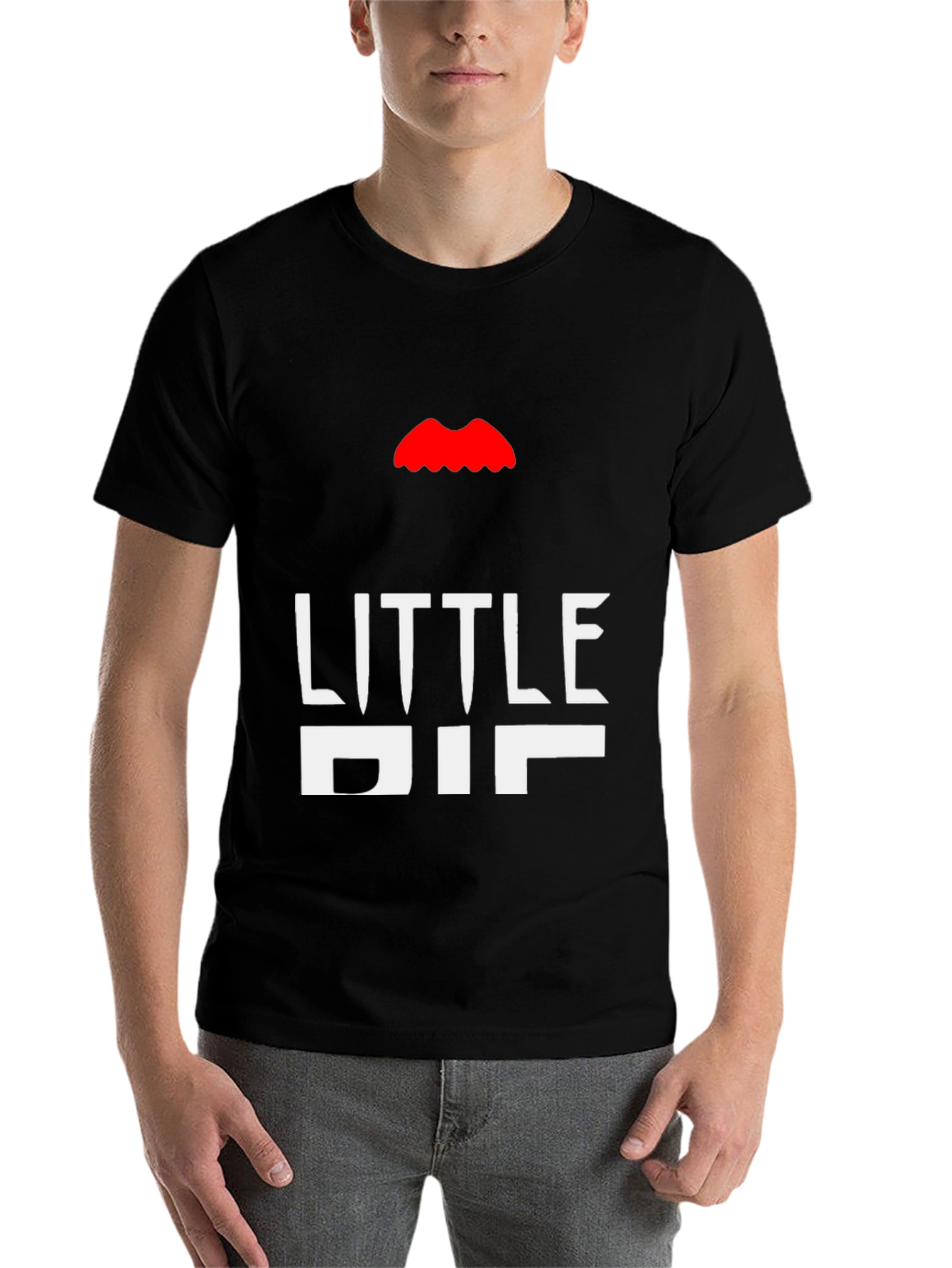 Black Little Big T-Shirt - Bold Graphic Tee view 7