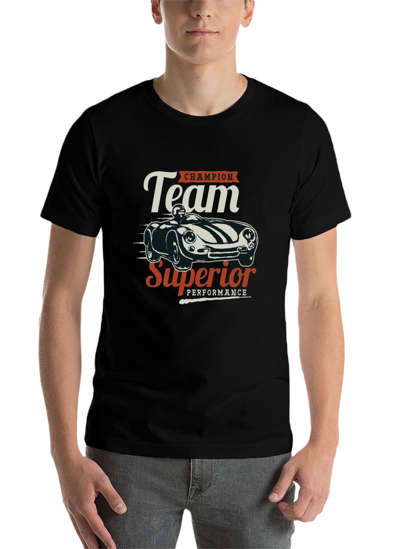 Black Team Champion Superior Performance Black T-Shirt view 7