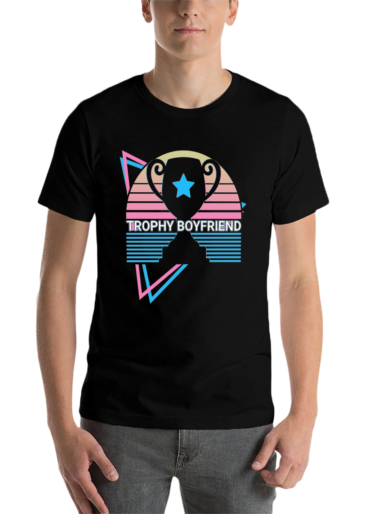 Black Trophy Boyfriend Graphic T-Shirt view 7