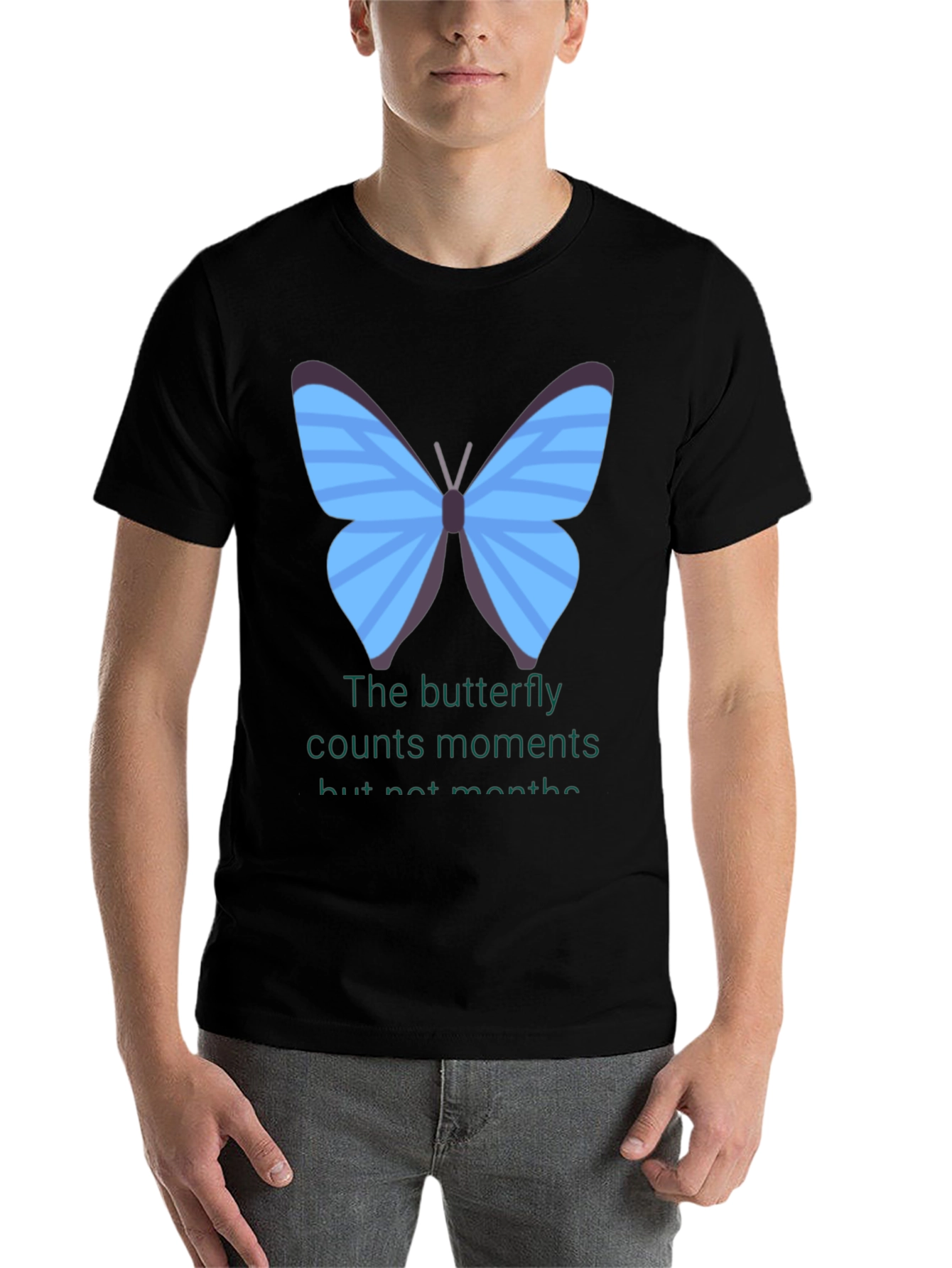 Black Butterfly Moments T-Shirt view 7