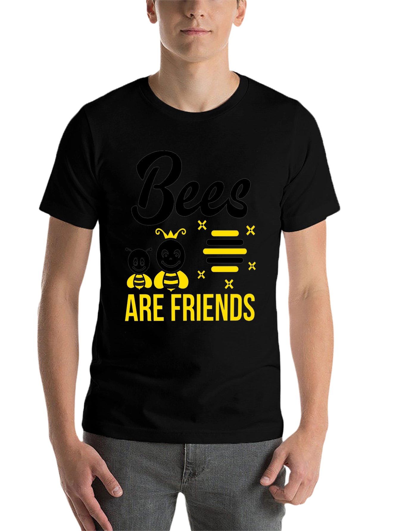 Bees Are Friends Graphic Tee - 7