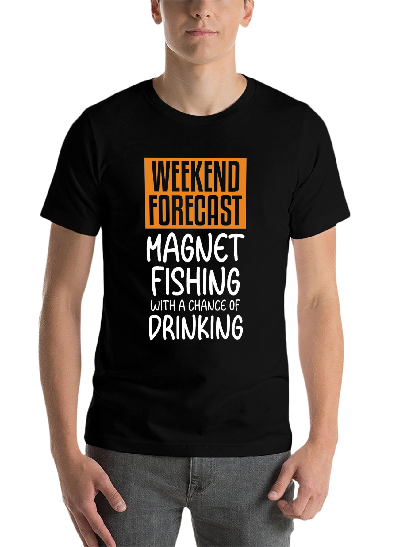 Black Weekend Magnet Fishing T-Shirt - Drinking Chance view 7
