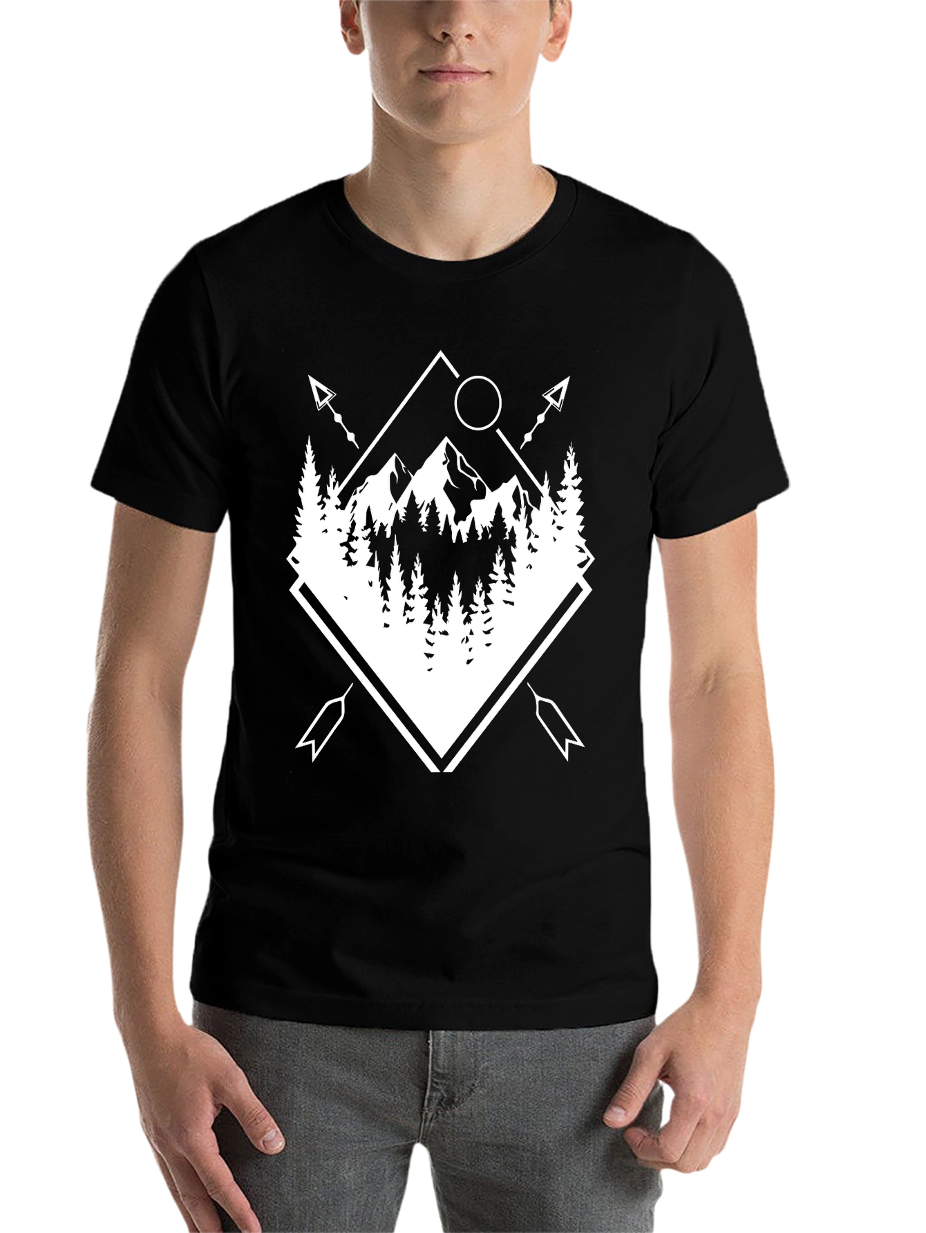 Black Mountain Graphic Tee: Nature Lover Apparel view 7