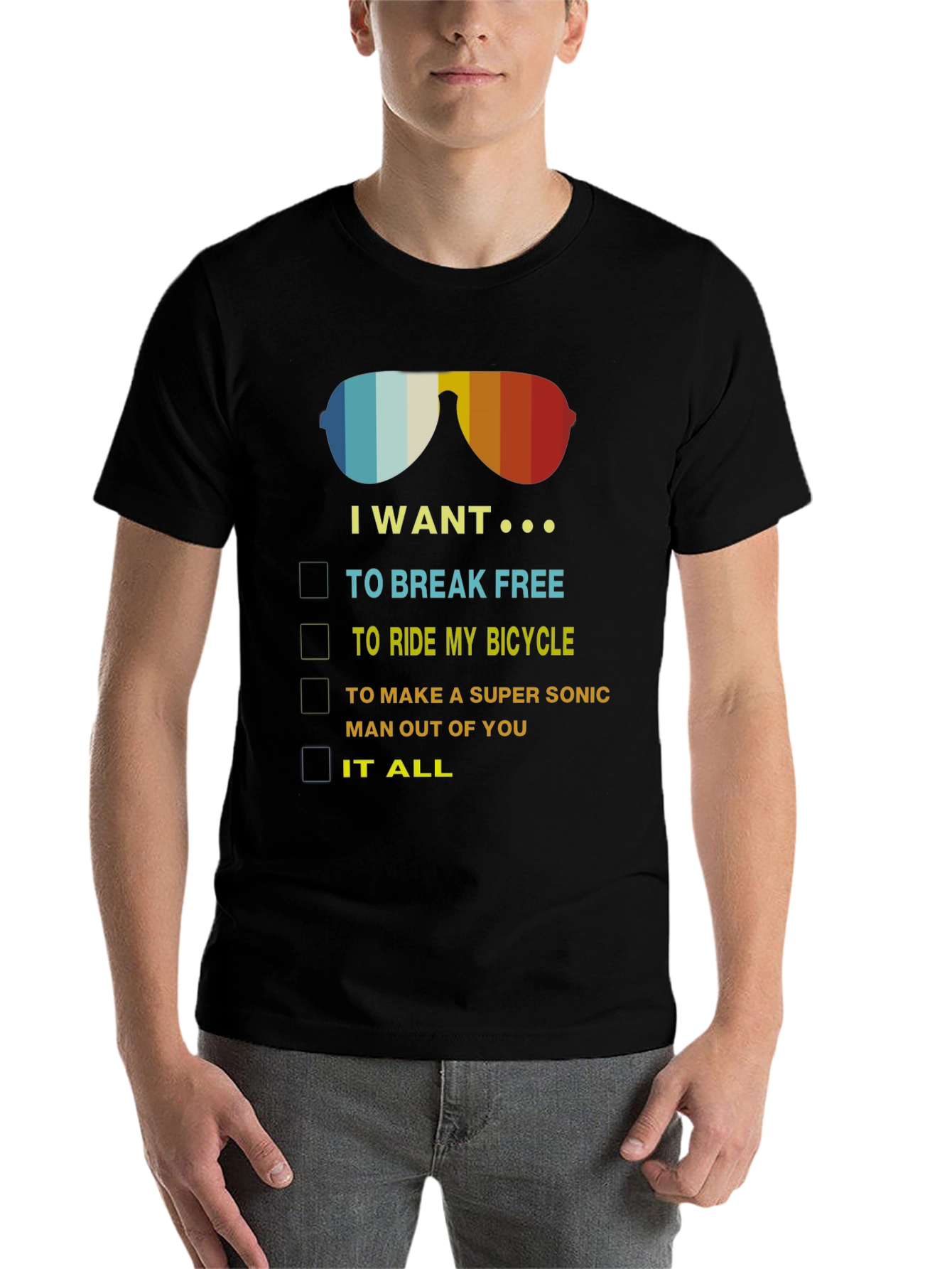 Black I Want It All T-Shirt view 7