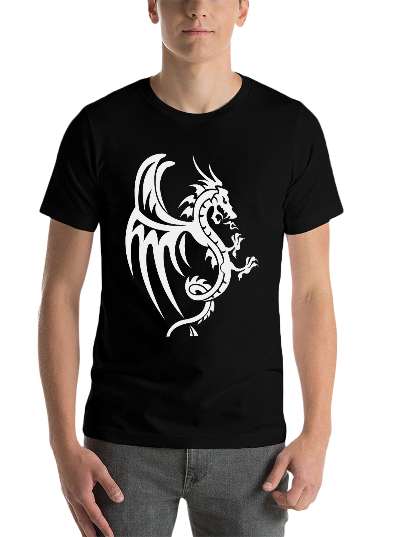 Black Dragon Graphic Black T-Shirt view 7