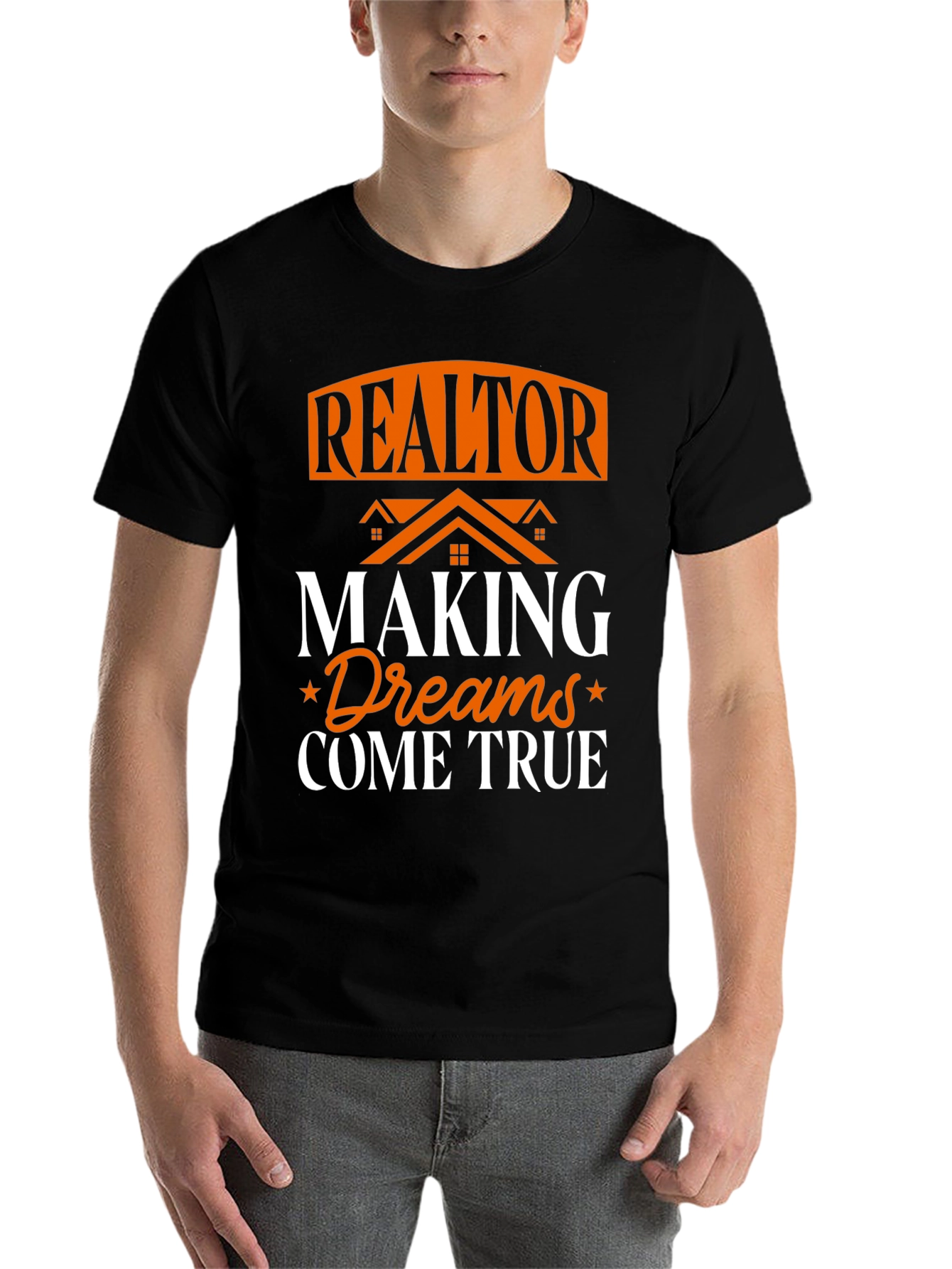Black Realtor Making Dreams Come True Graphic T-Shirt view 7