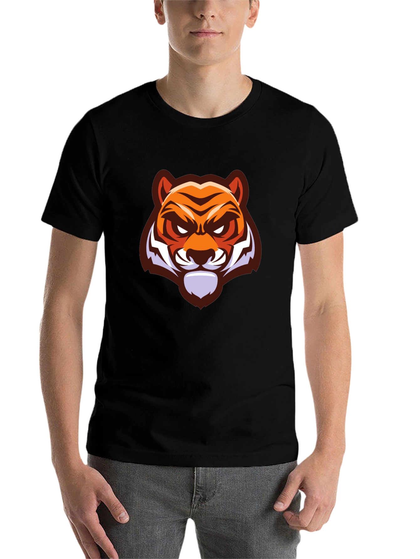 Black Black Tiger Graphic T-Shirt view 7