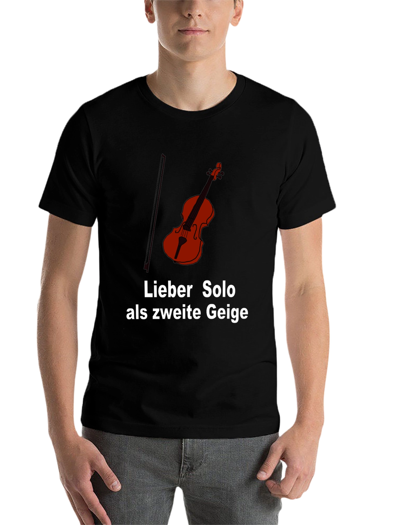 Black Solo Violinist T-Shirt - Lieber Solo als zweite Geige view 7
