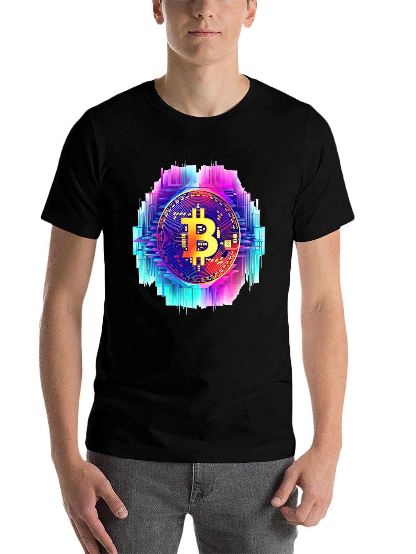 Bitcoin Circuit Graphic Tee - Crypto Style - 7