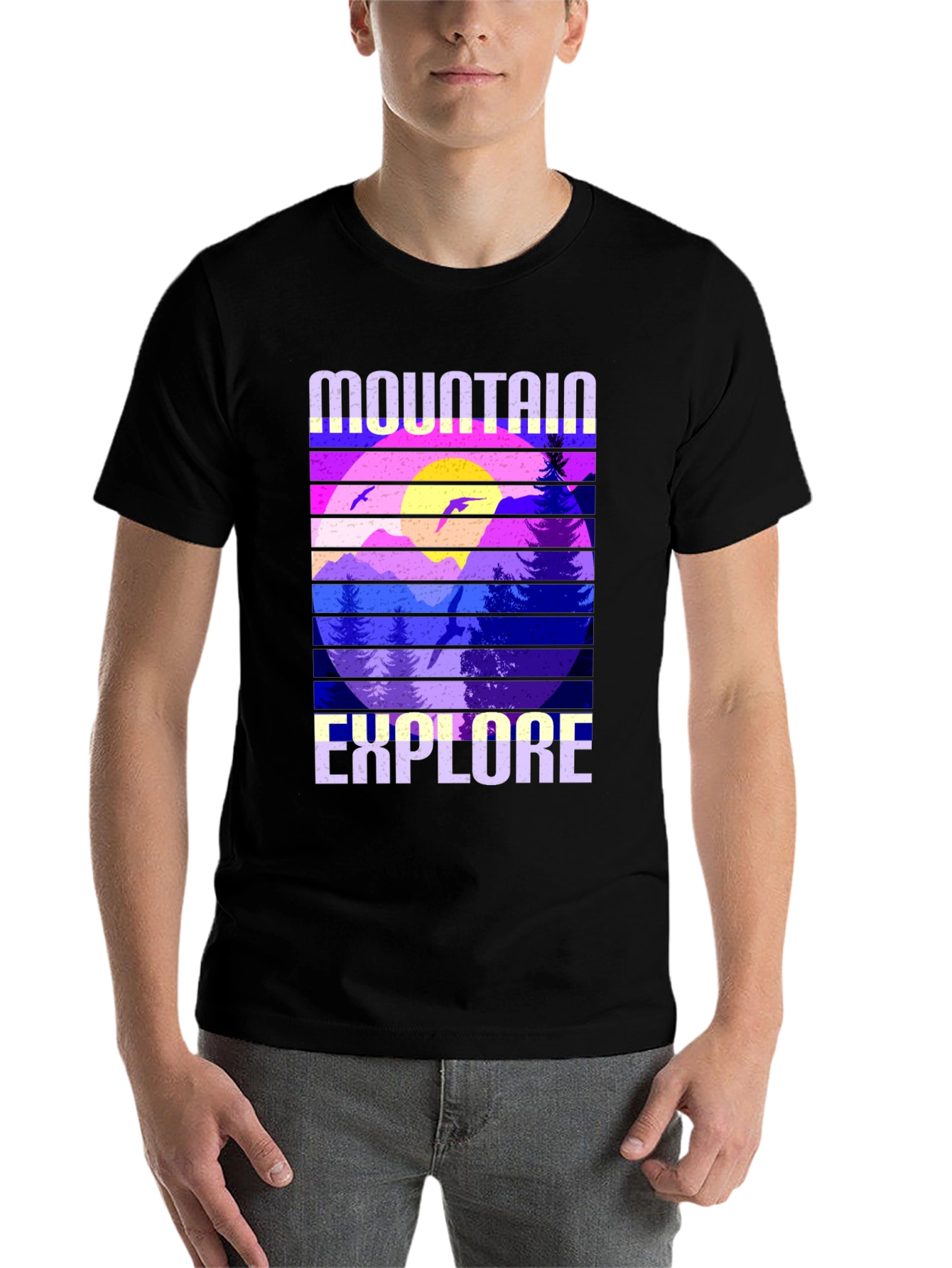 Black Mountain Explore Graphic Tee - Black view 7