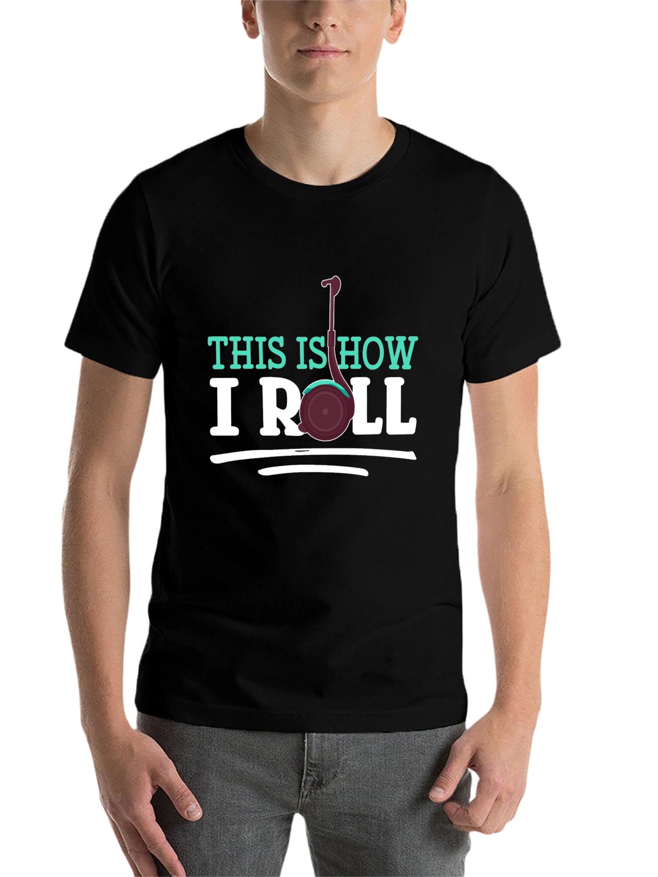 Black This Is How I Roll Graphic T-Shirt view 7