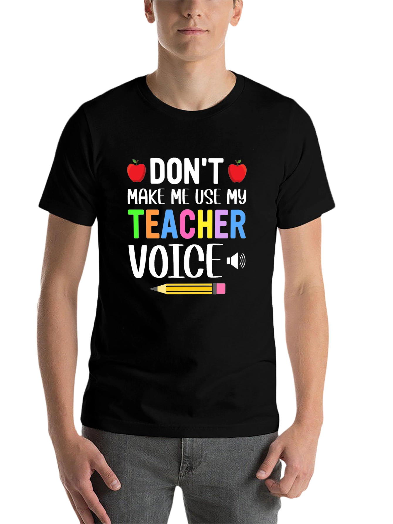 Black Teacher Voice T-Shirt view 7