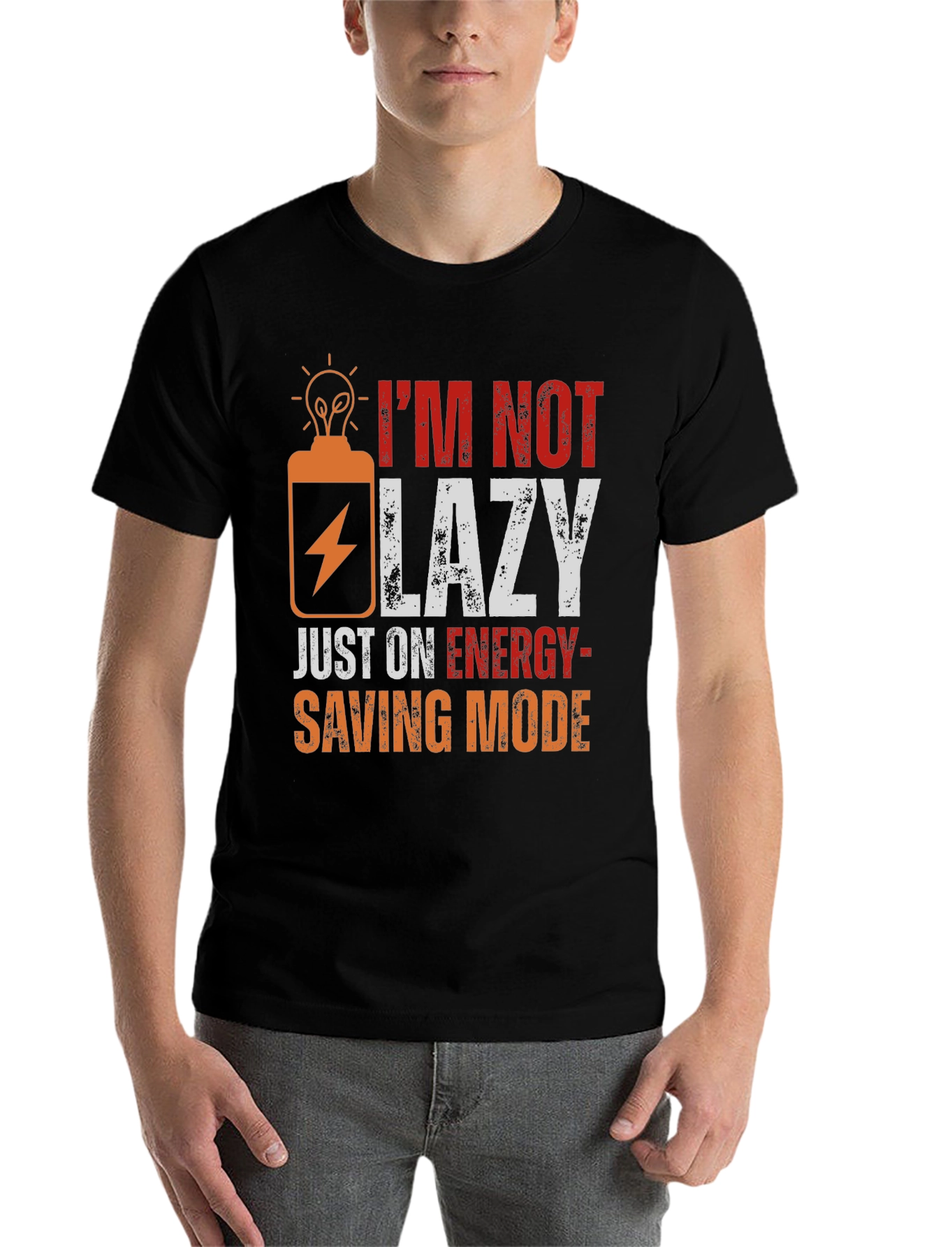 Funny Energy Saving Mode T-Shirt - 7