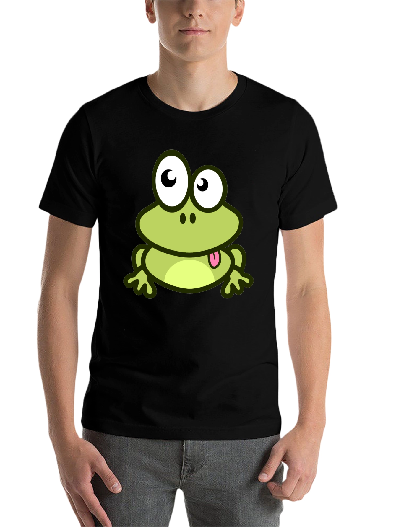 Black Frog Graphic T-Shirt - Casual Style view 7