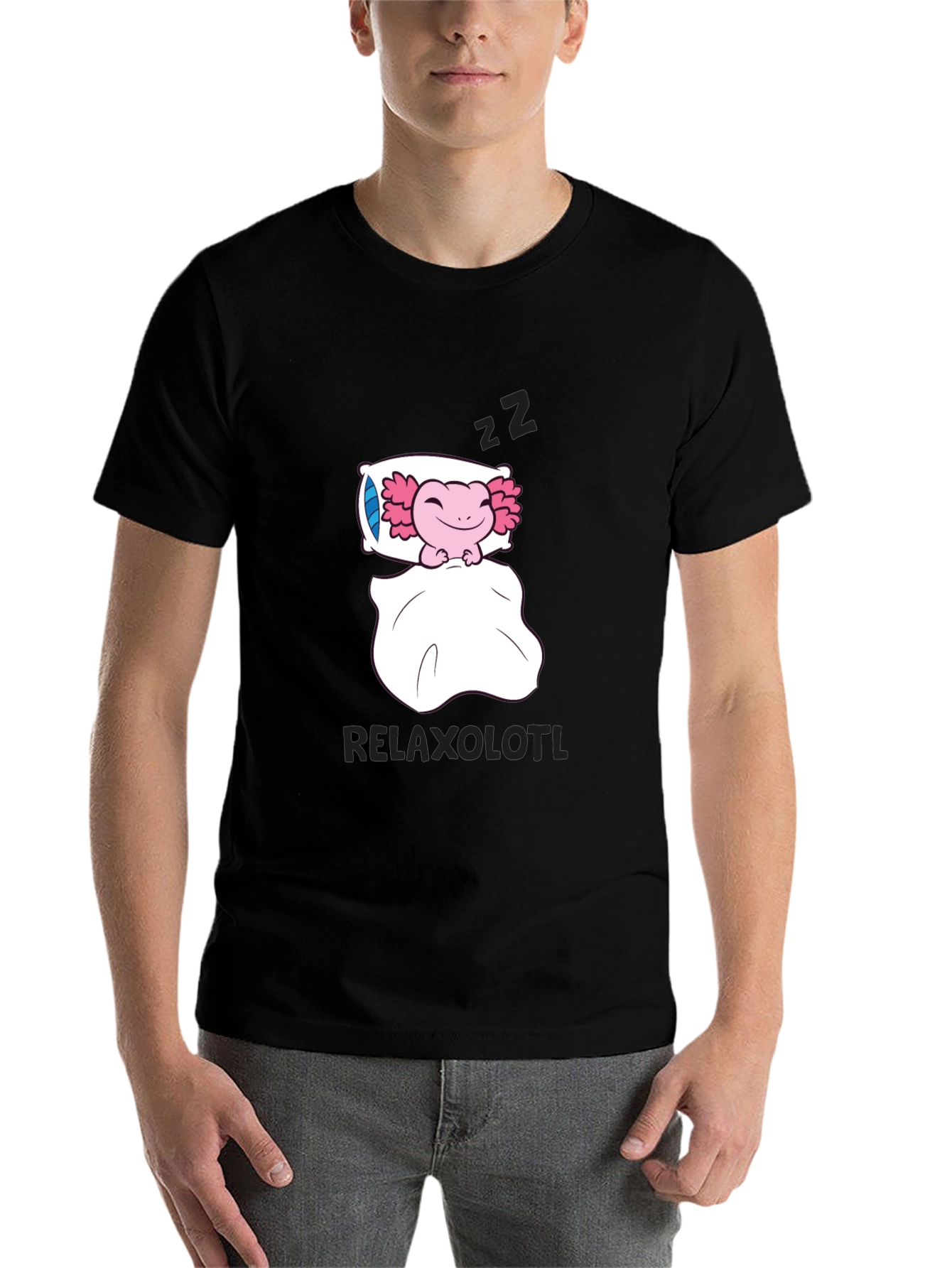 Relaxolotl T-Shirt: Sleepy Axolotl Design - 7