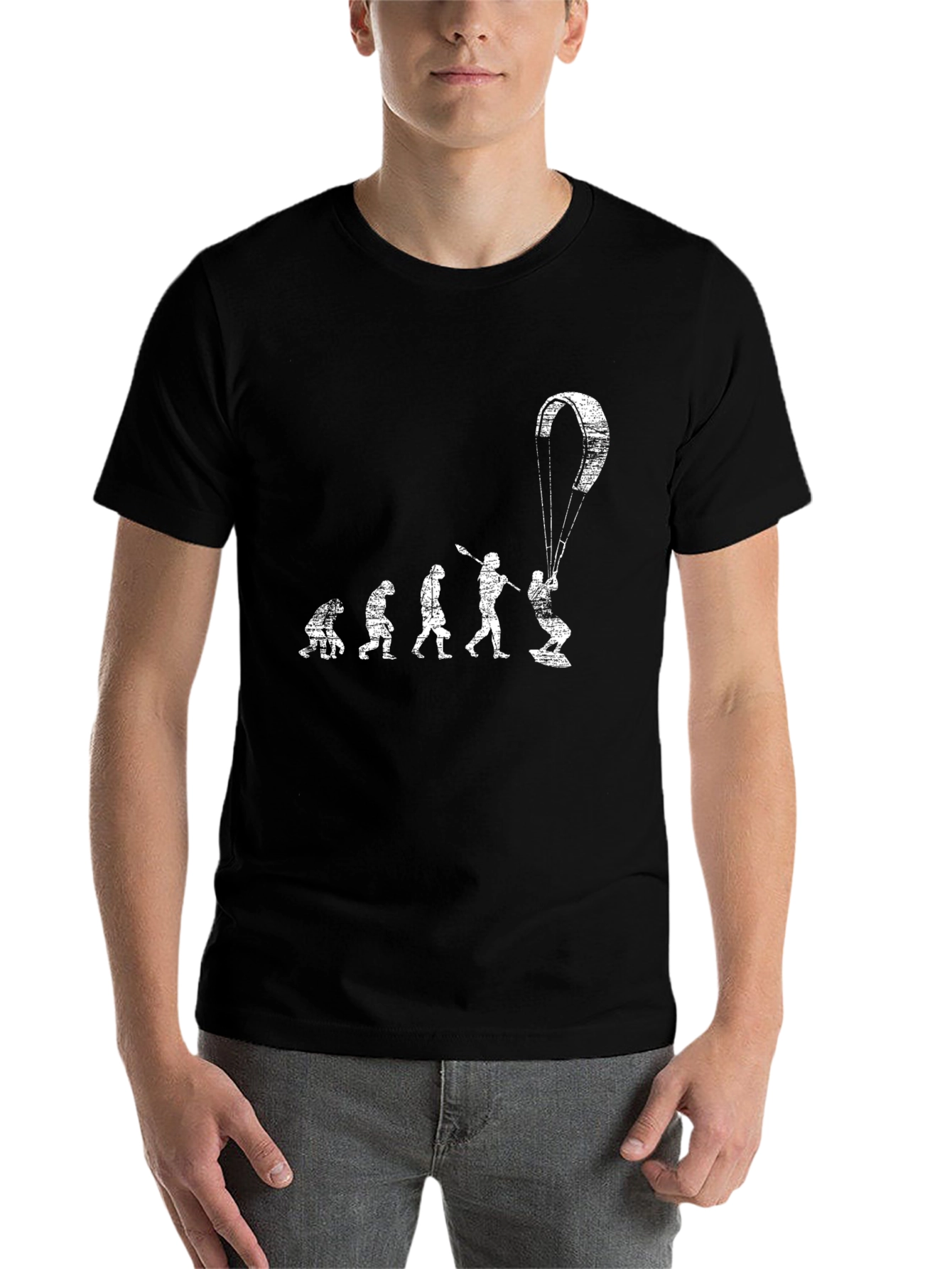 Black Kitesurfing Evolution T-Shirt - Black view 7