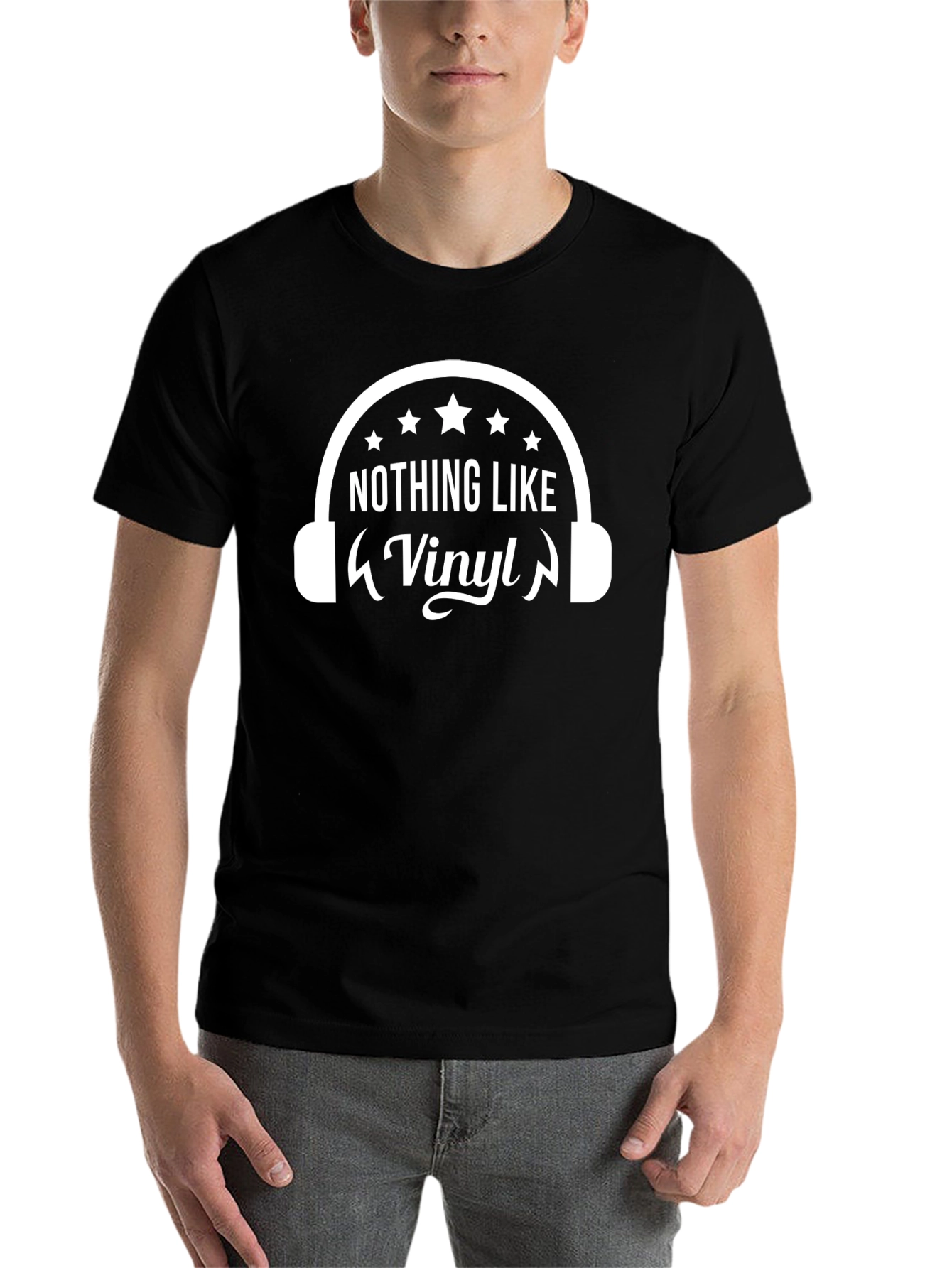 Black Nothing Like Vinyl Black T-Shirt view 7