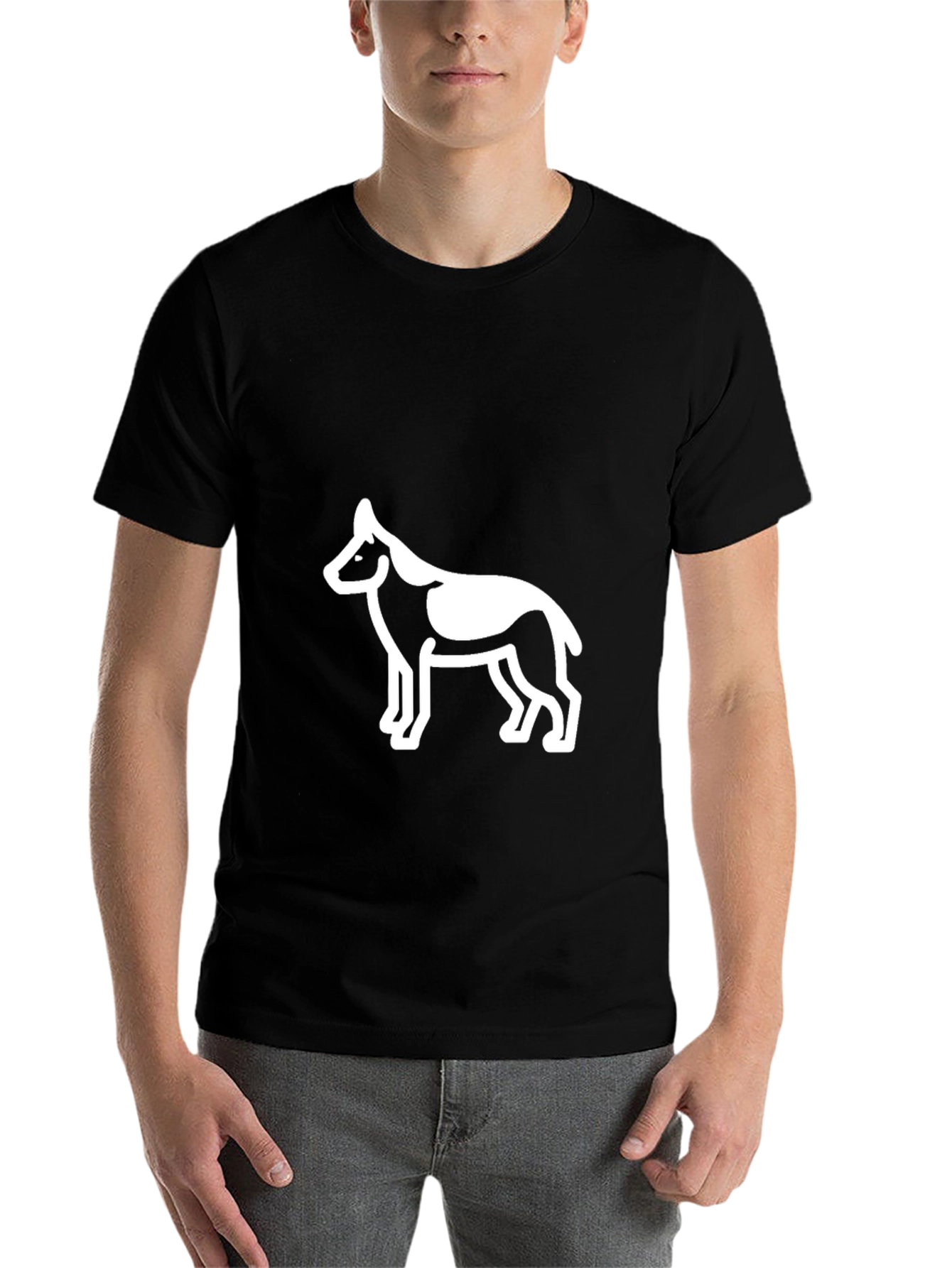 Black Dog Graphic Black T-Shirt view 7