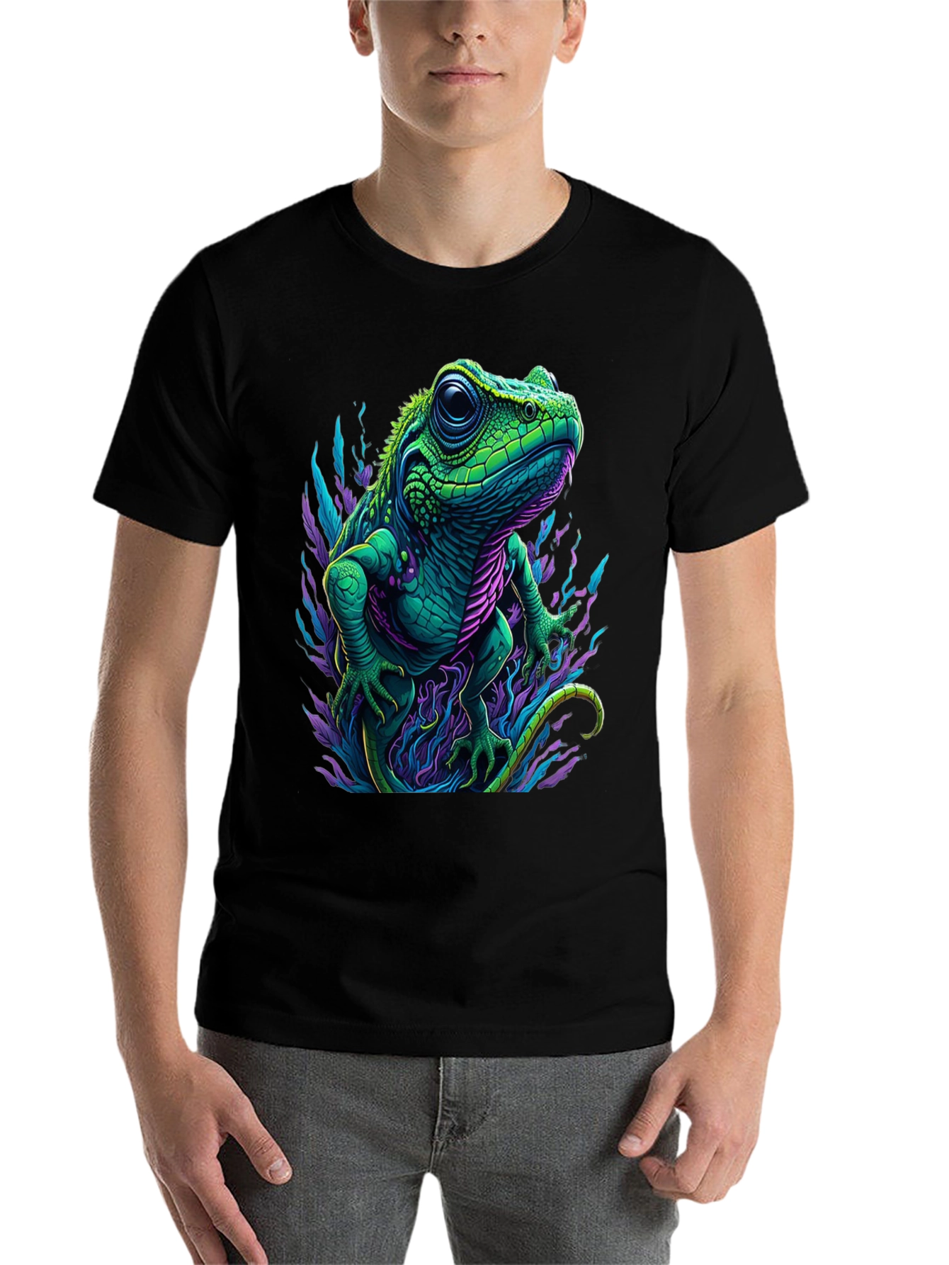 Black Lizard Graphic T-Shirt view 7