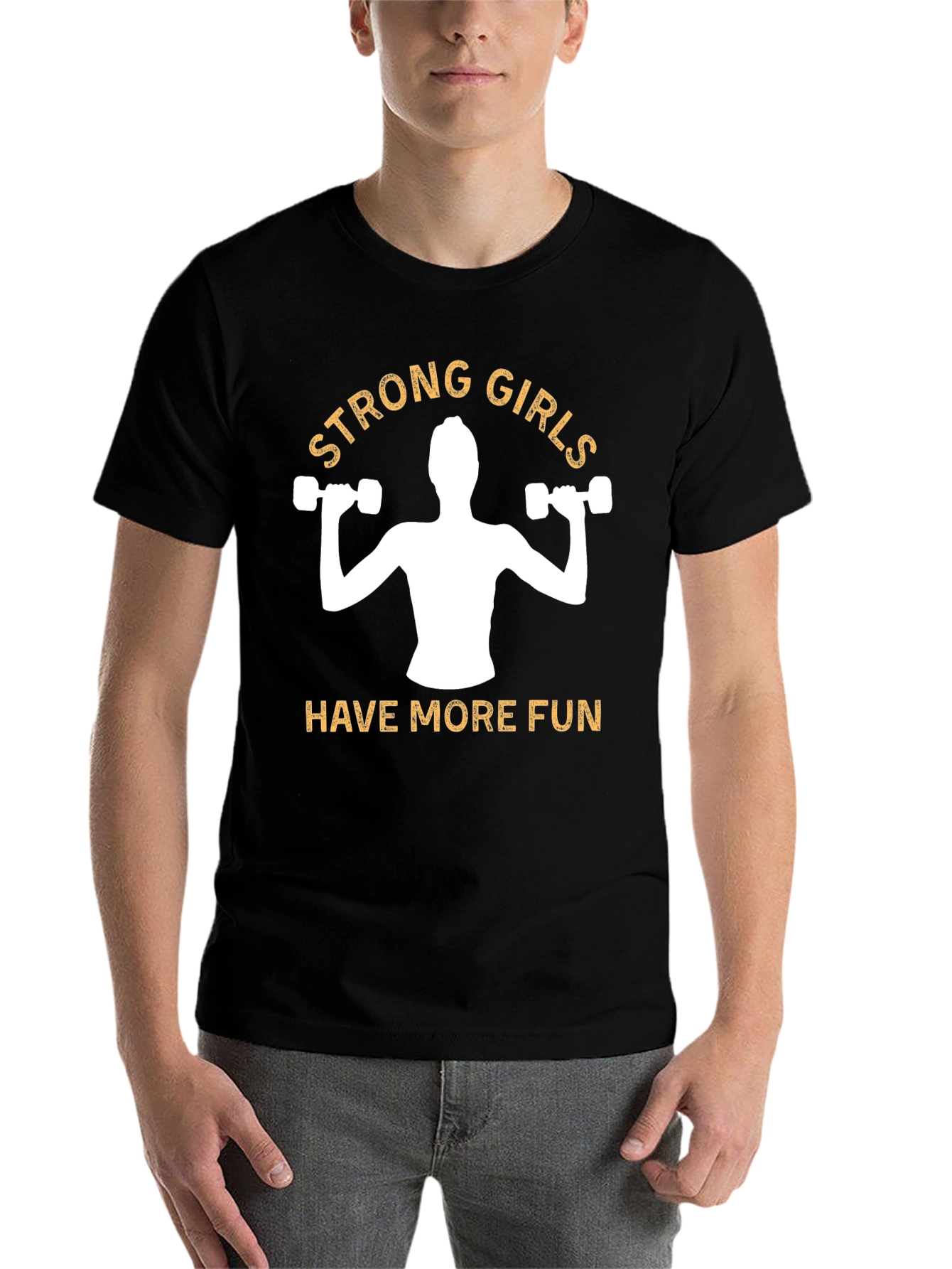 Black Strong Girls Have More Fun Graphic Tee view 7