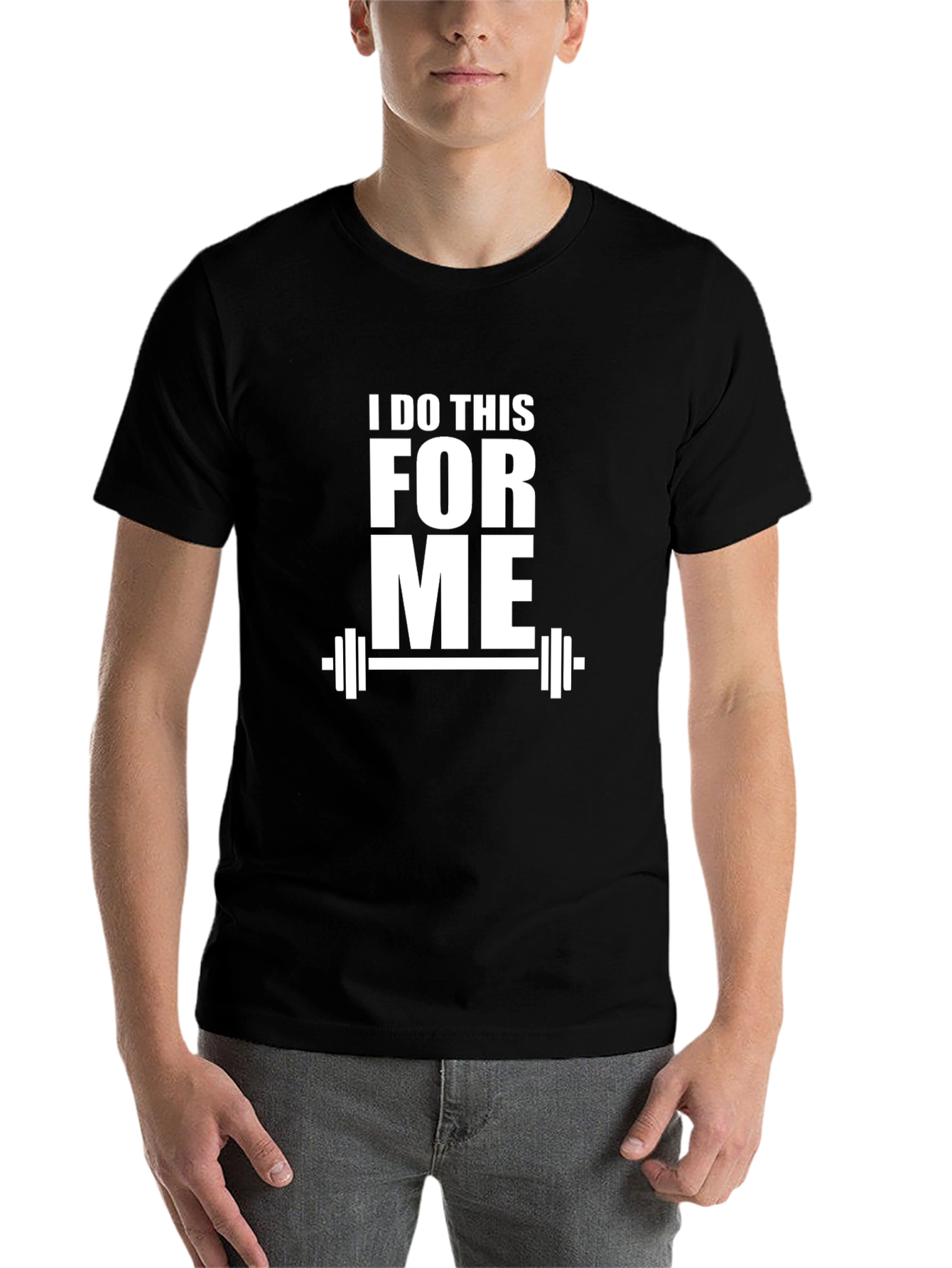 Black I Do This For Me Gym T-Shirt view 7