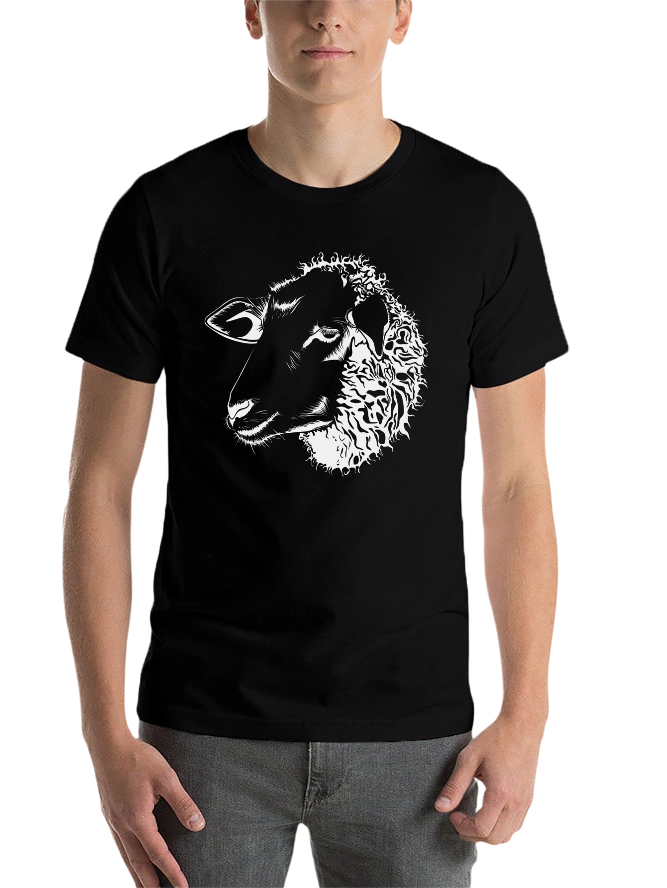 Black Black Sheep Graphic Tee - Unique Design view 7