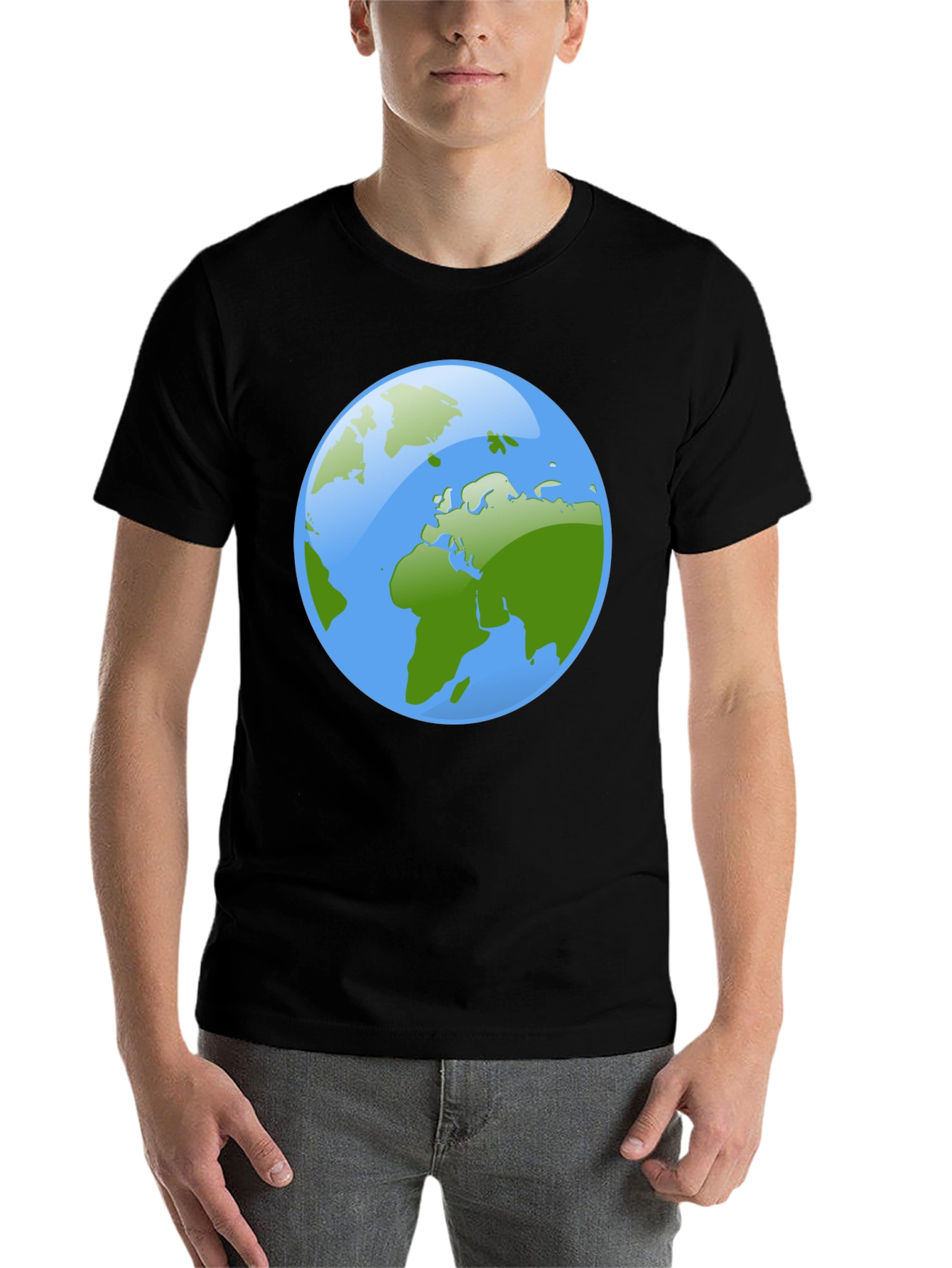 Black Earth Graphic Black T-Shirt view 7