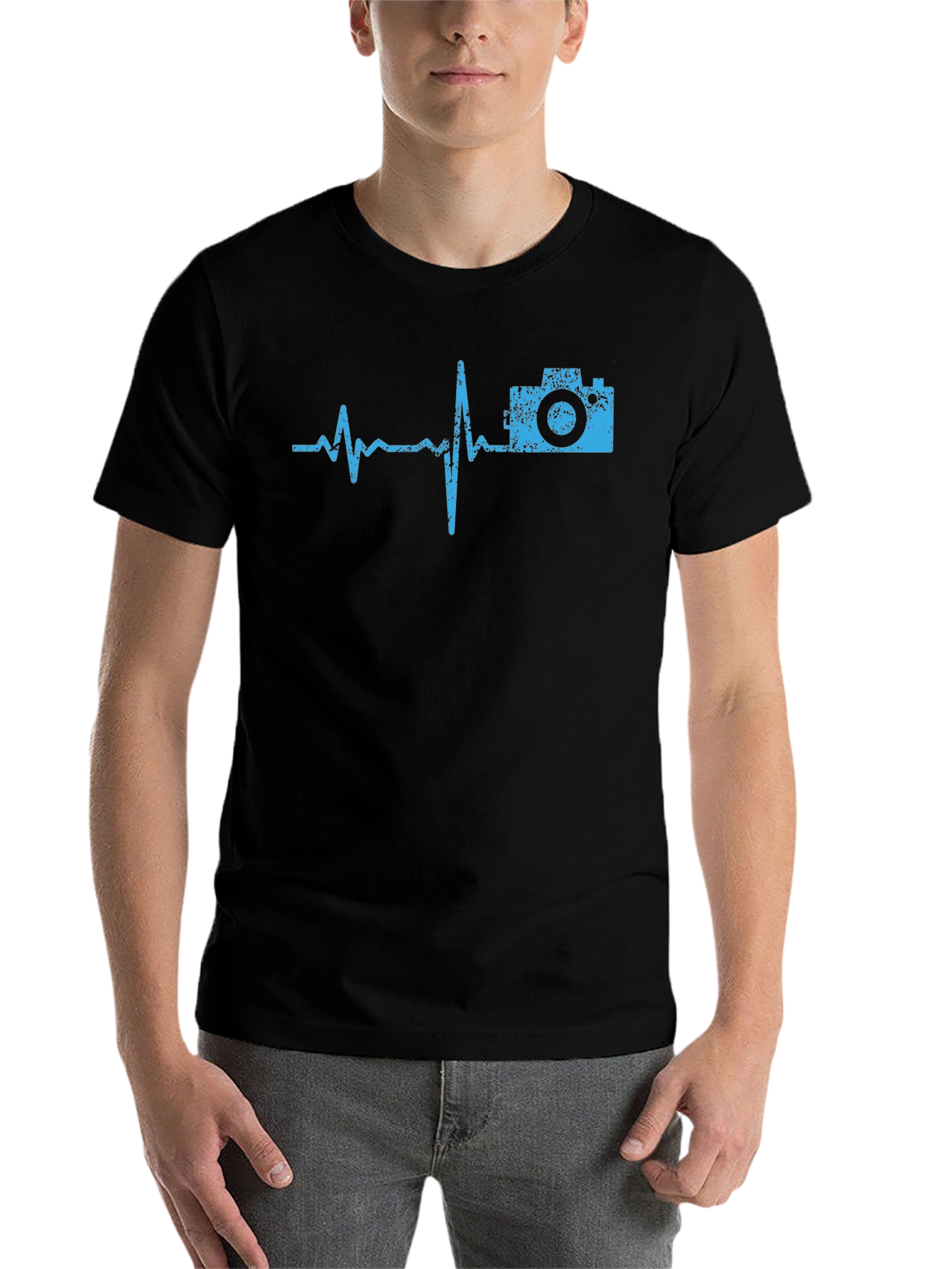Camera Heartbeat Graphic Tee - Photographer's Essential - 7