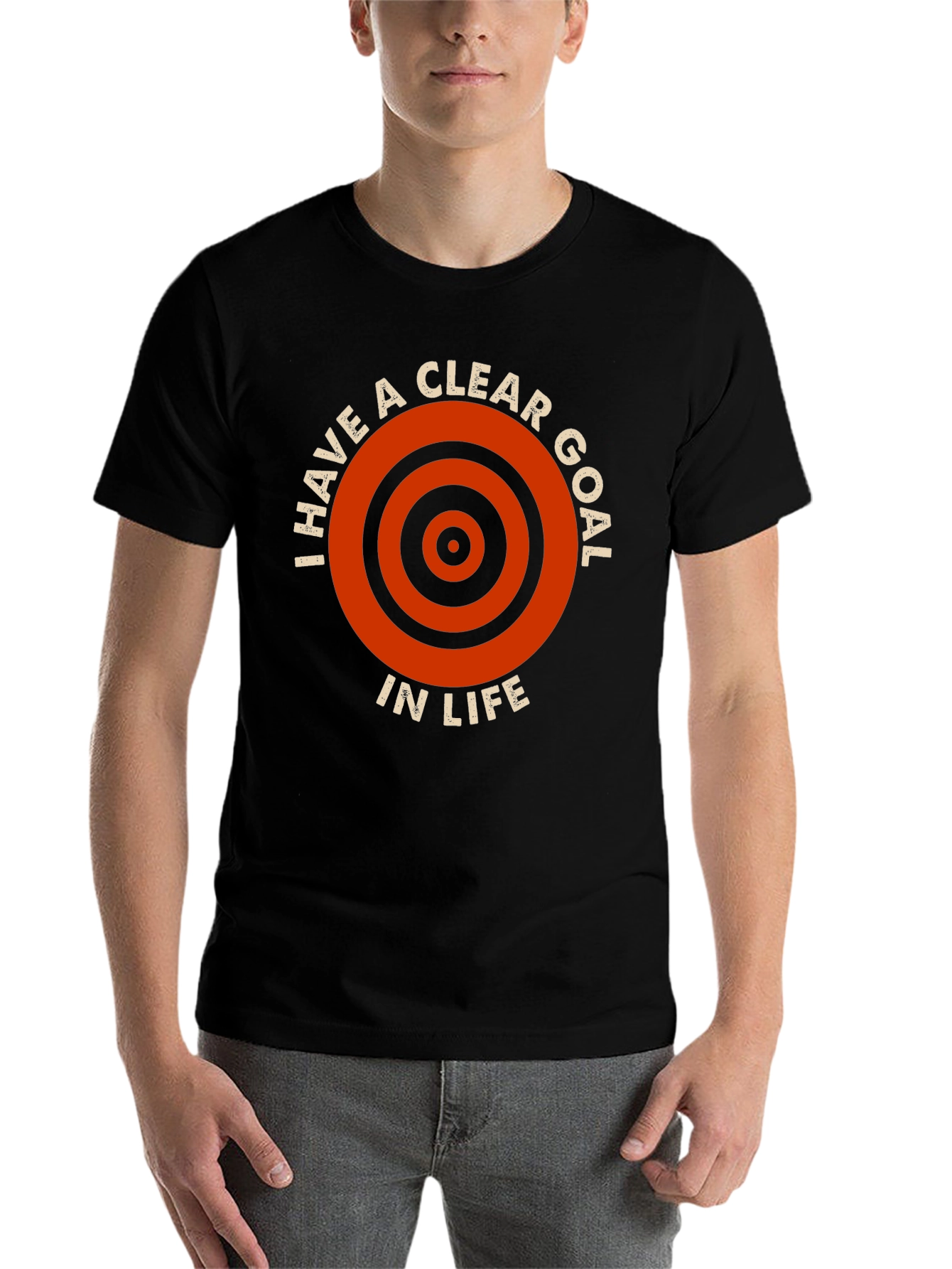 Black Clear Goal T-Shirt - Motivation Tee view 7