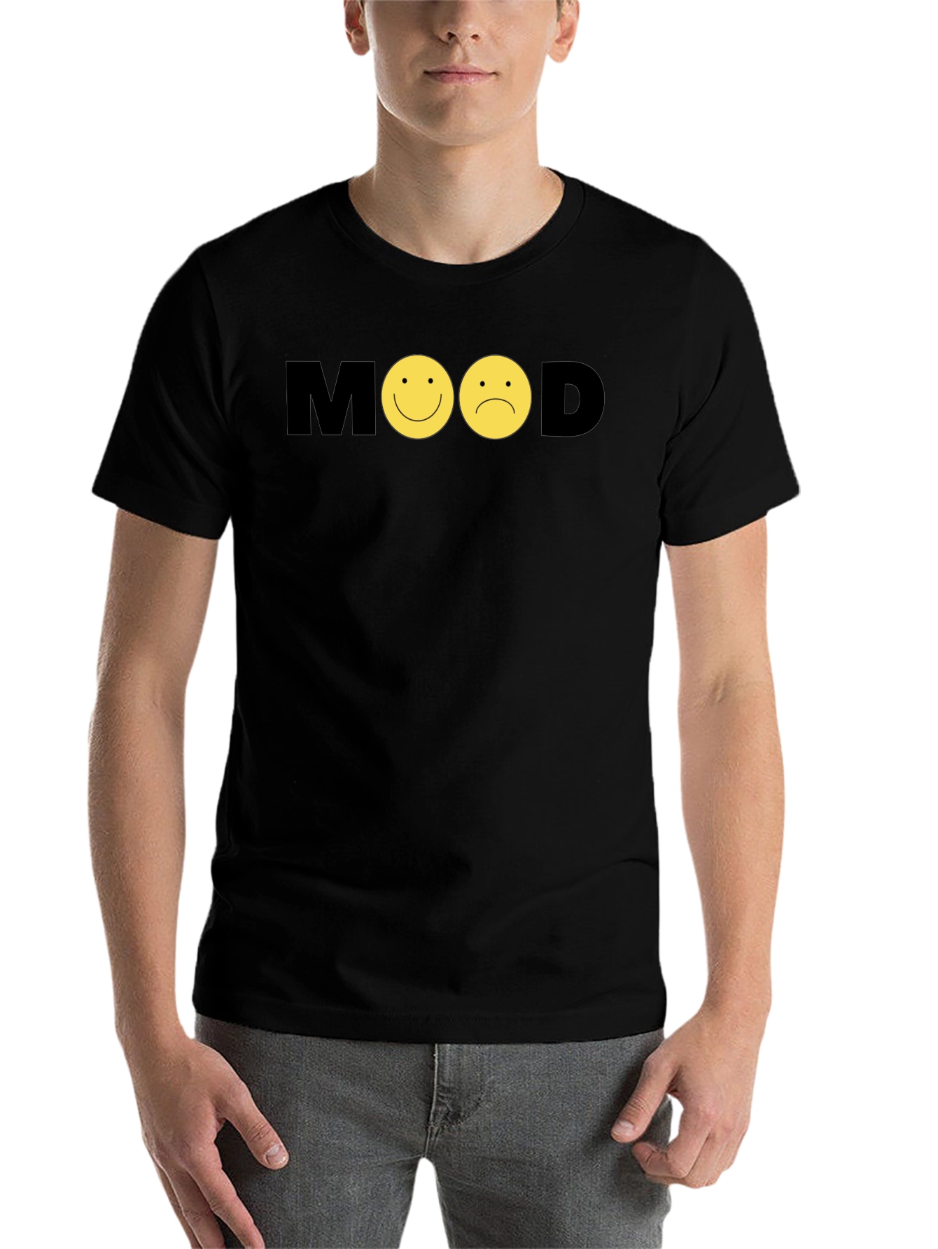 Black Mood Graphic Tee - Express Yourself! view 7