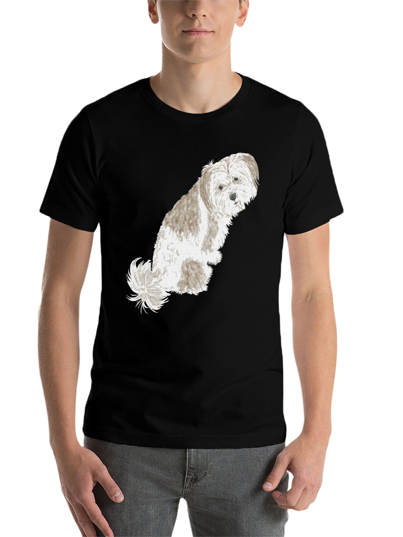 Black Dog Graphic T-Shirt - Black view 7