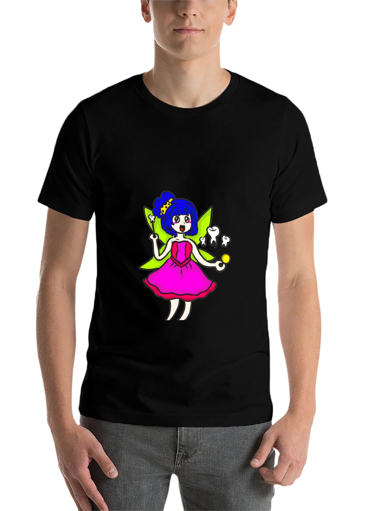 Tooth Fairy T-Shirt - Whimsical Cartoon Graphic Tee - 7