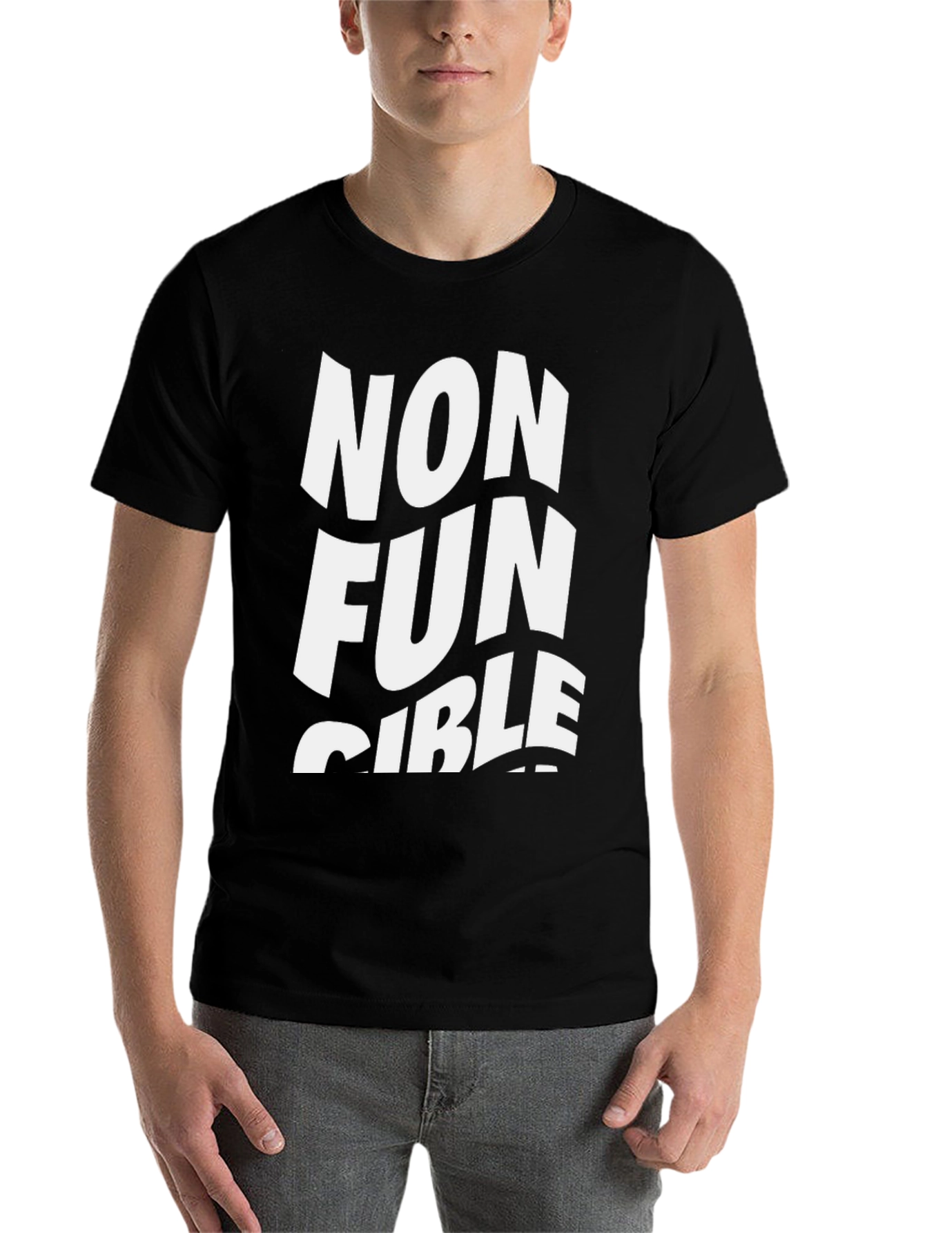 Black Non Fungible T-Shirt - Black view 7