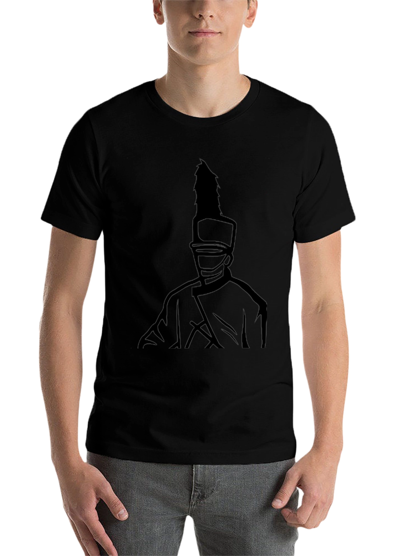 Black Marching Band Graphic Black T-Shirt view 7